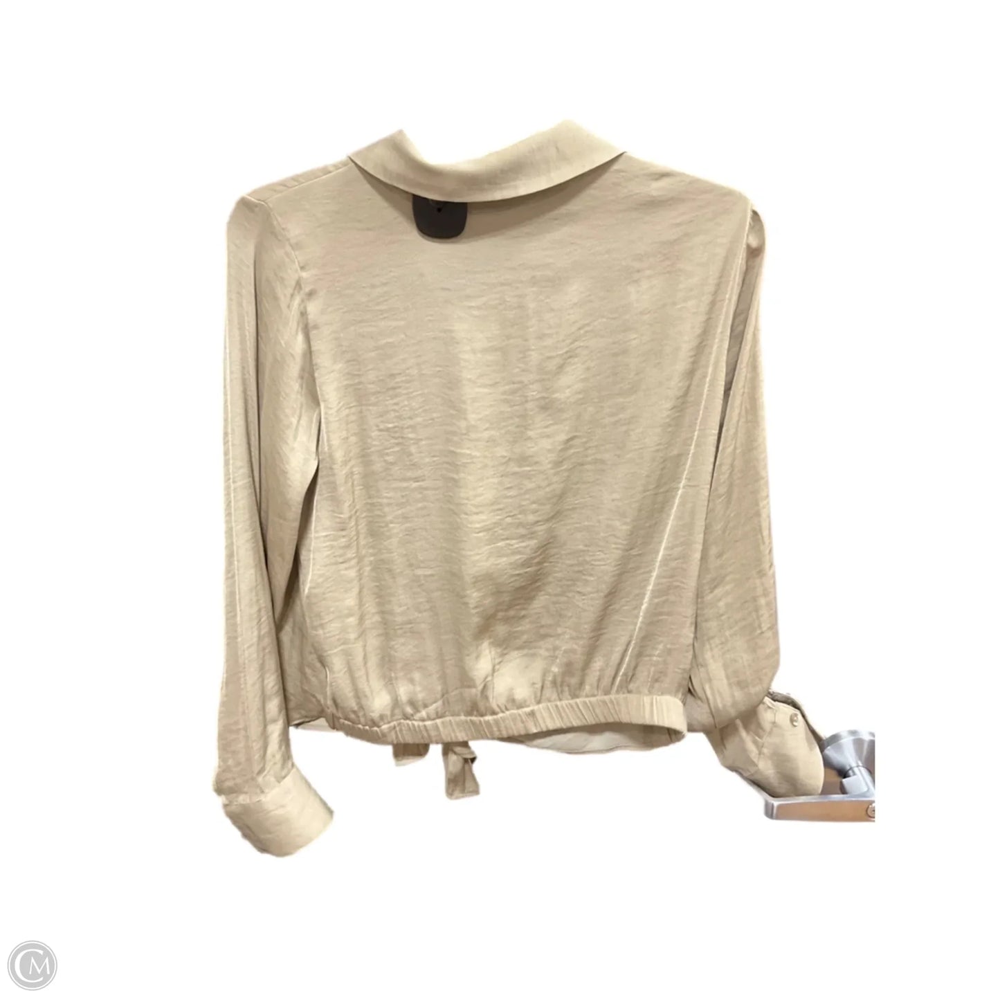 Blouse Long Sleeve By Simply Vera In Gold, Size: Xs