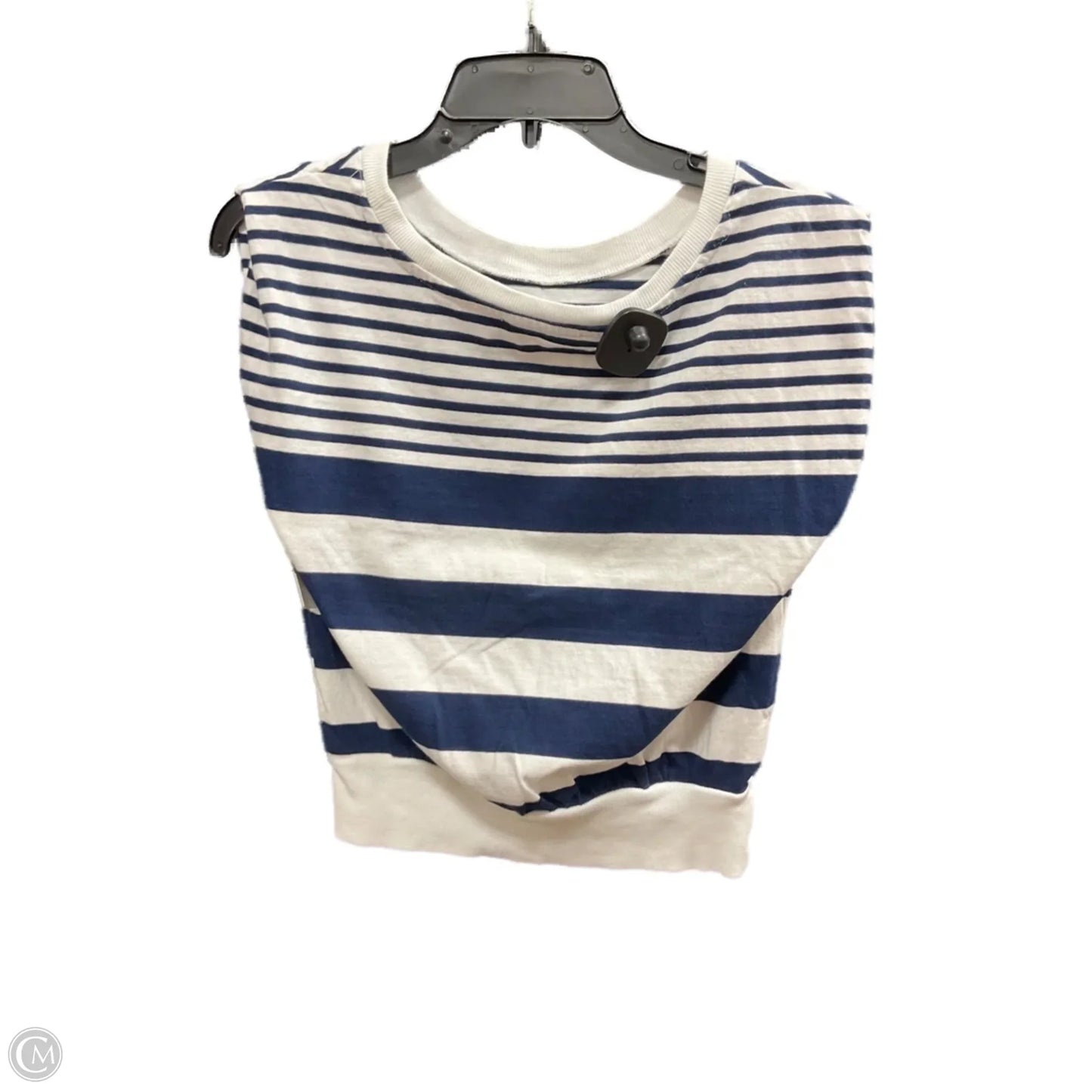 Top Sleeveless By Loft In Blue & White, Size: Xs