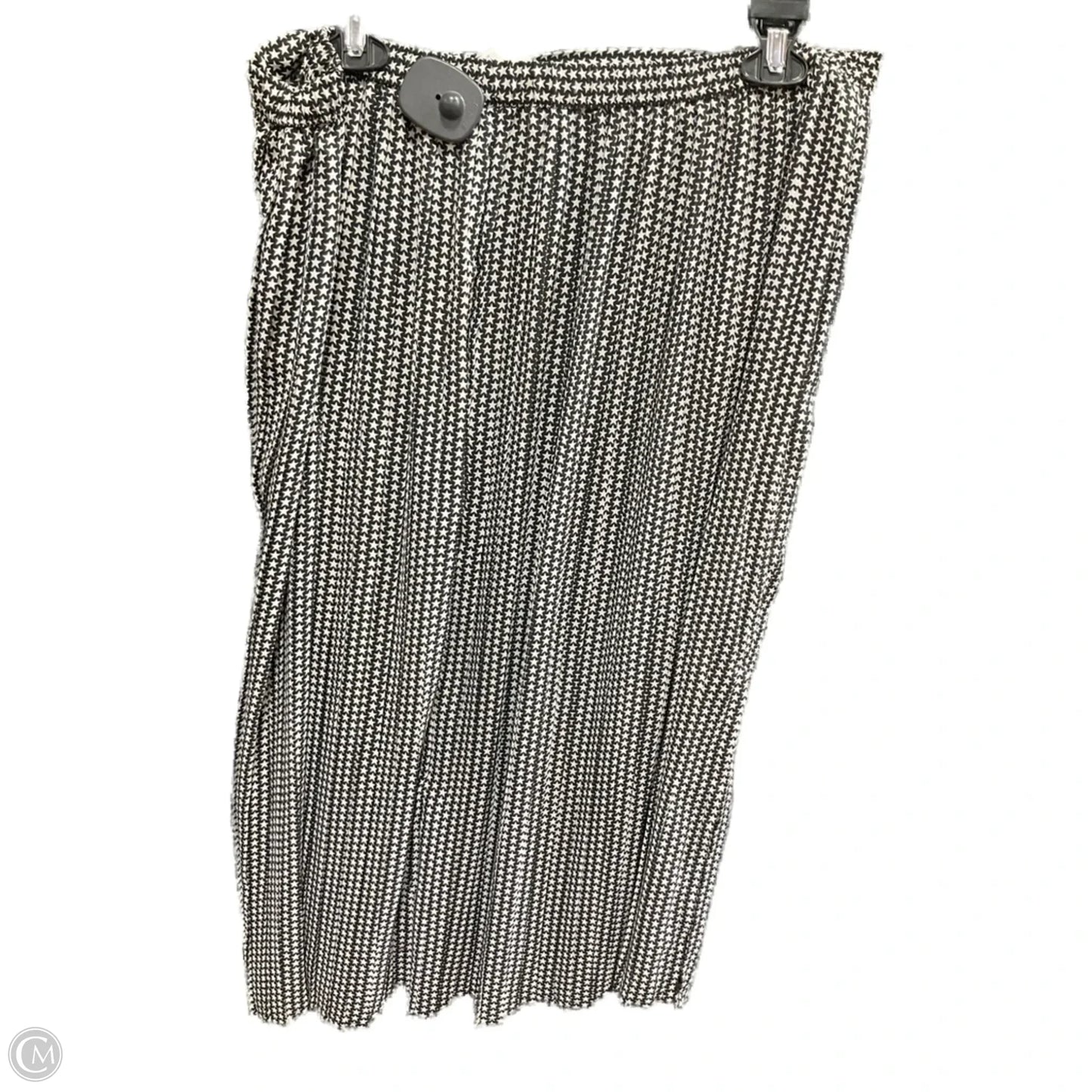 Skirt Midi By Clothes Mentor In Black & White, Size: Xl