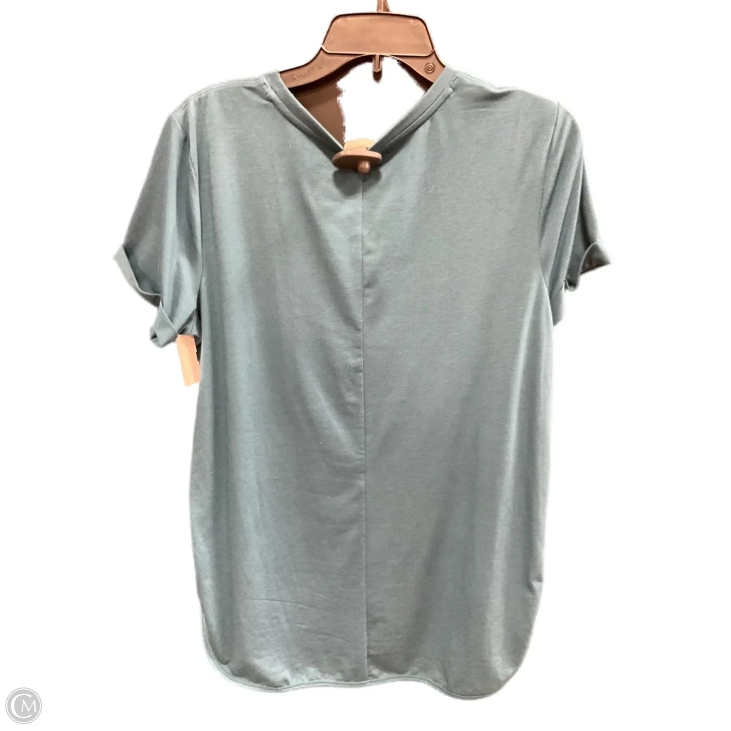 Athletic Top Short Sleeve By Tek Gear In Teal, Size: L