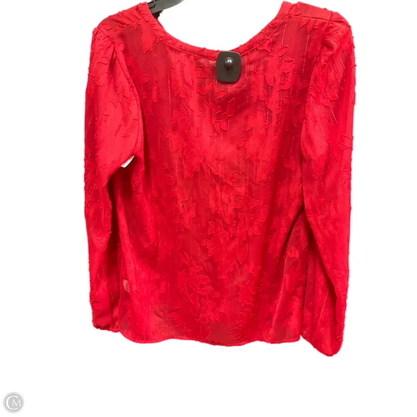 Top Long Sleeve By Maurices In Red, Size: M
