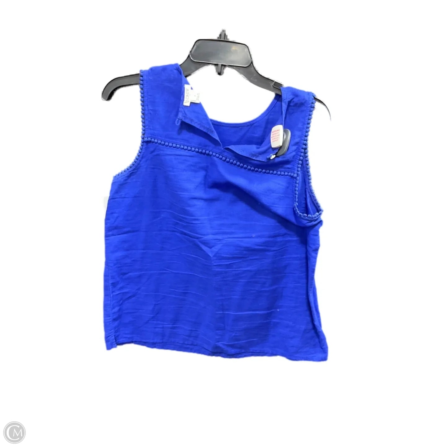 Top Sleeveless By J. Crew In Blue, Size: 4