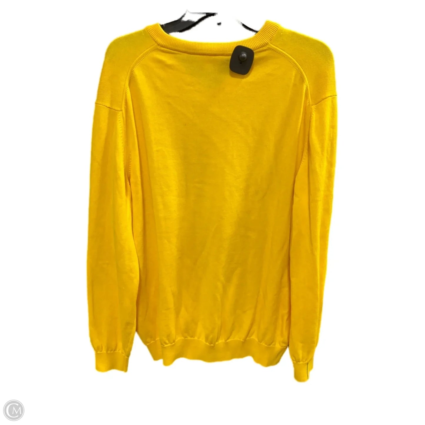 Top Long Sleeve By Lacoste In Yellow, Size: Xxl