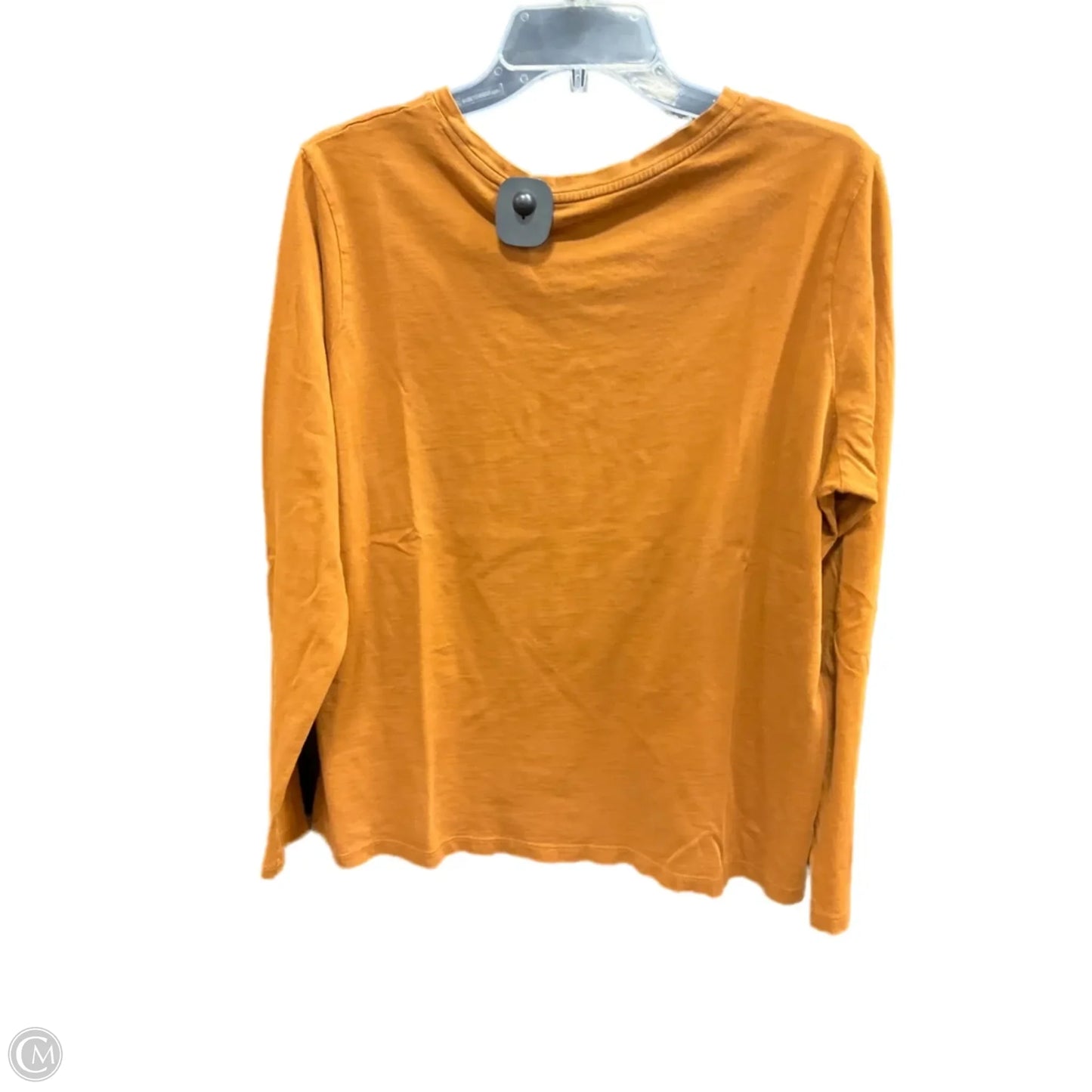 Top Long Sleeve By Lands End In Orange, Size: L