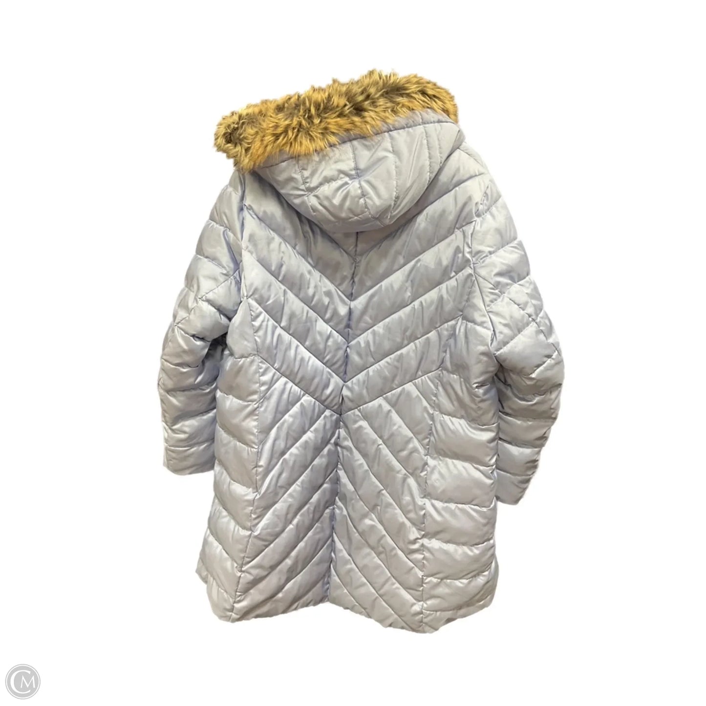 Coat Puffer & Quilted By Lands End In Purple, Size: 2x