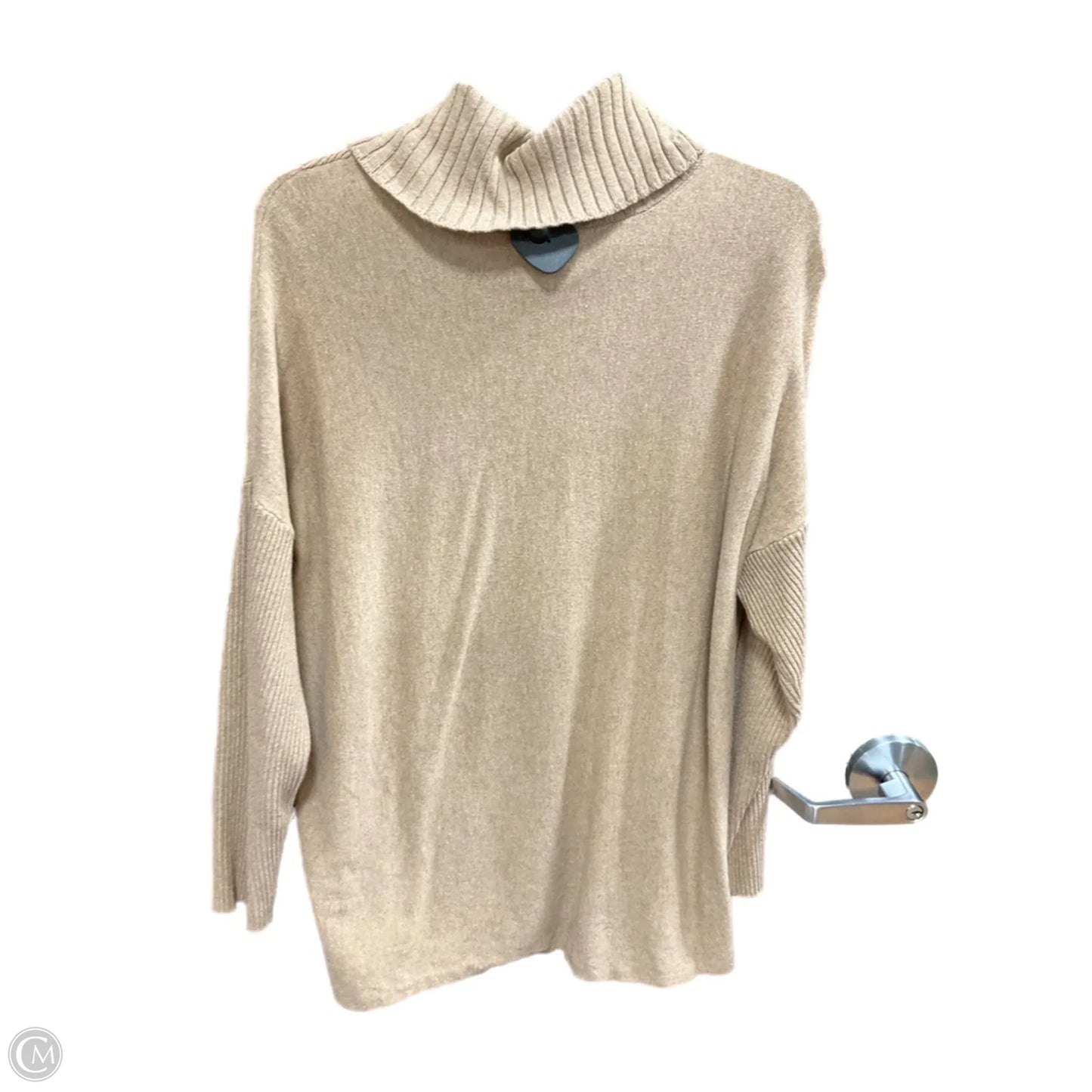 Sweater Cardigan By Croft And Barrow In Tan, Size: L