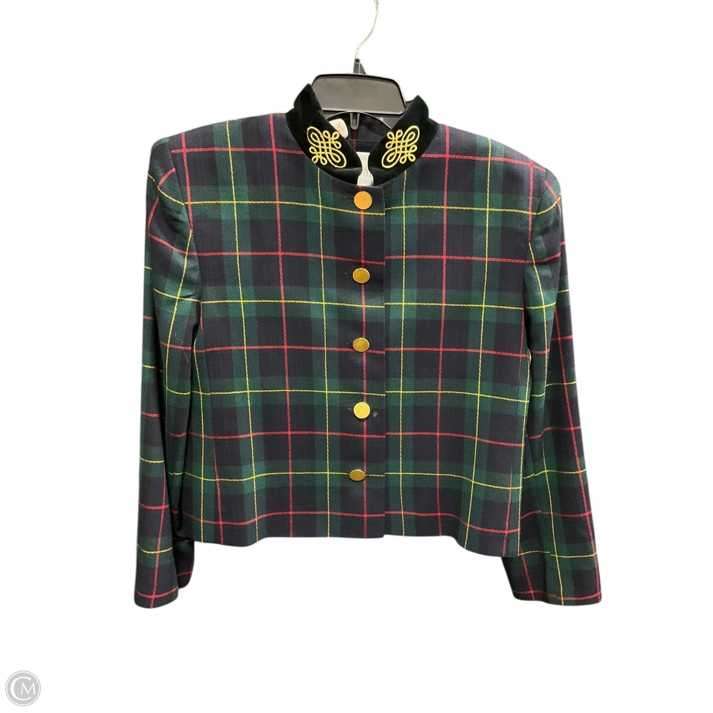 Blazer By Doncaster In Blue & Green, Size: 8