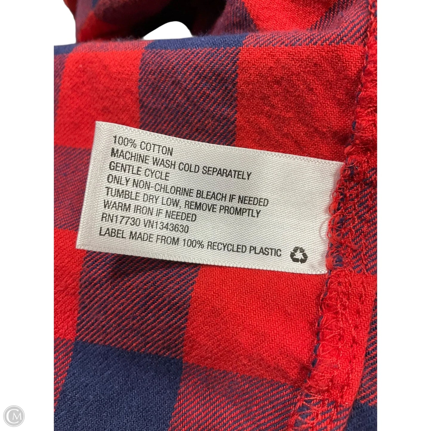 Top Long Sleeve By Universal Standard In Blue & Red, Size: 2x