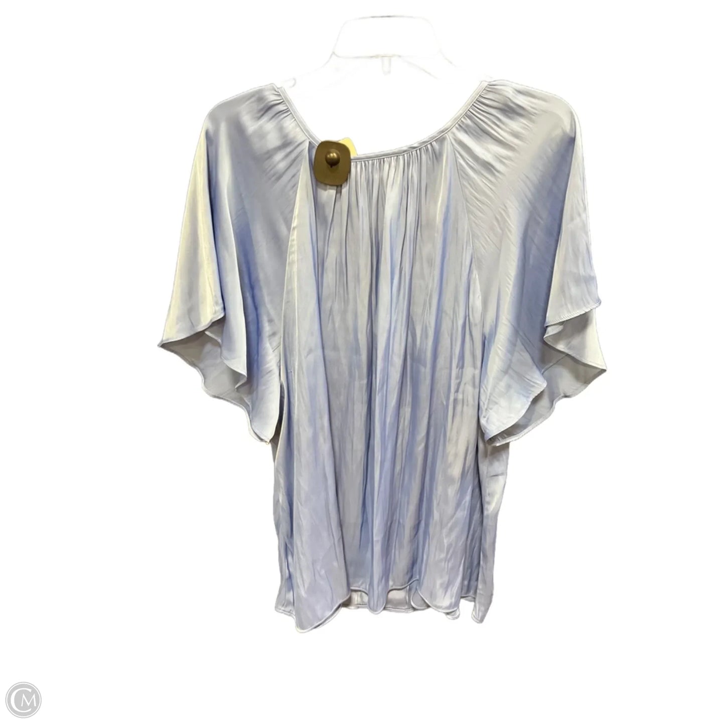 Top Short Sleeve By Lane Bryant In Blue, Size: 1x