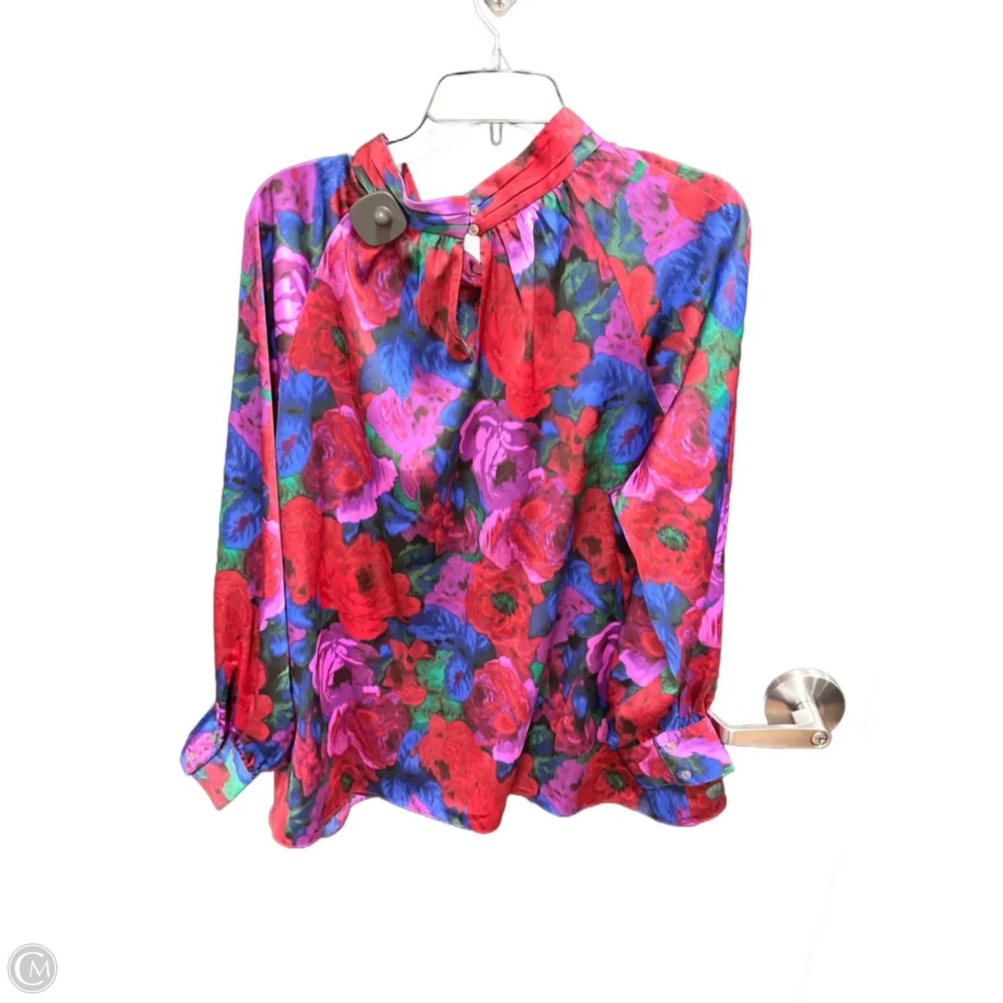 Top Long Sleeve By Talbots In Floral Print, Size: 2x