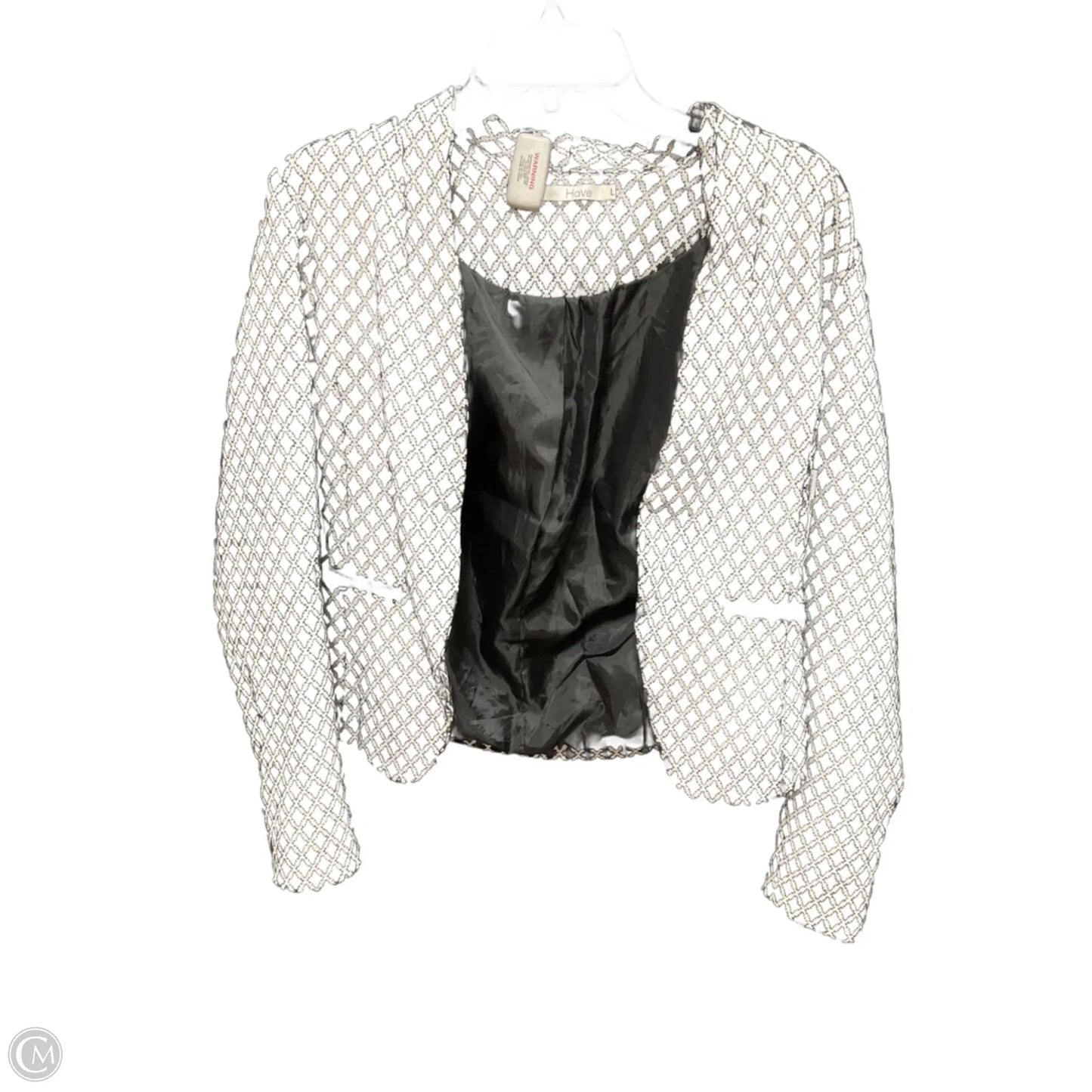 Blazer By Have In Black & White, Size: L