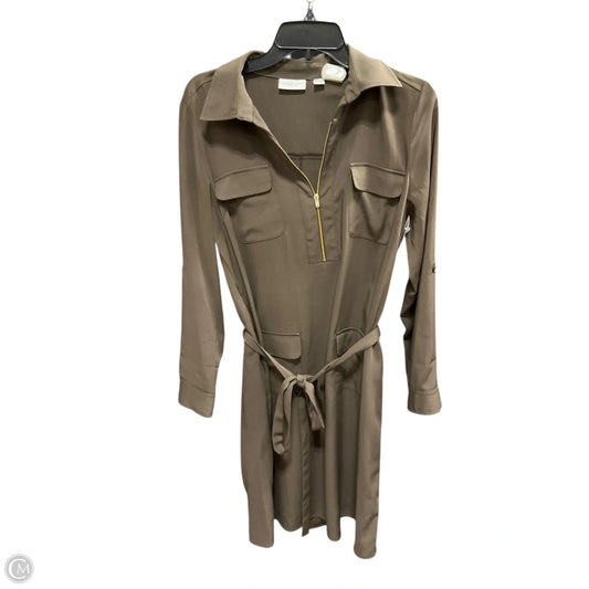Dress Casual Midi By New York And Co In Brown, Size: S