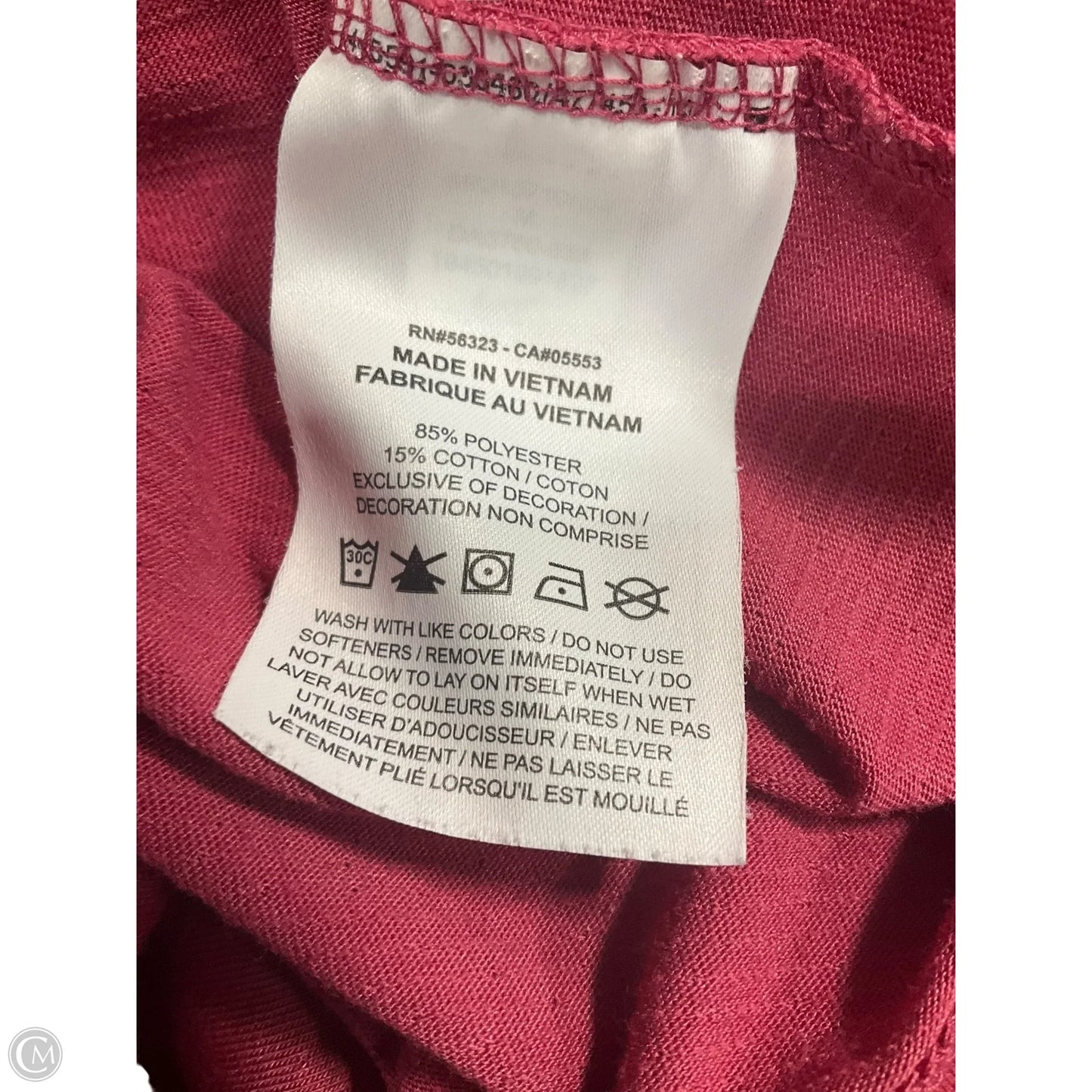 Athletic Tank Top By Nike Apparel In Red, Size: M