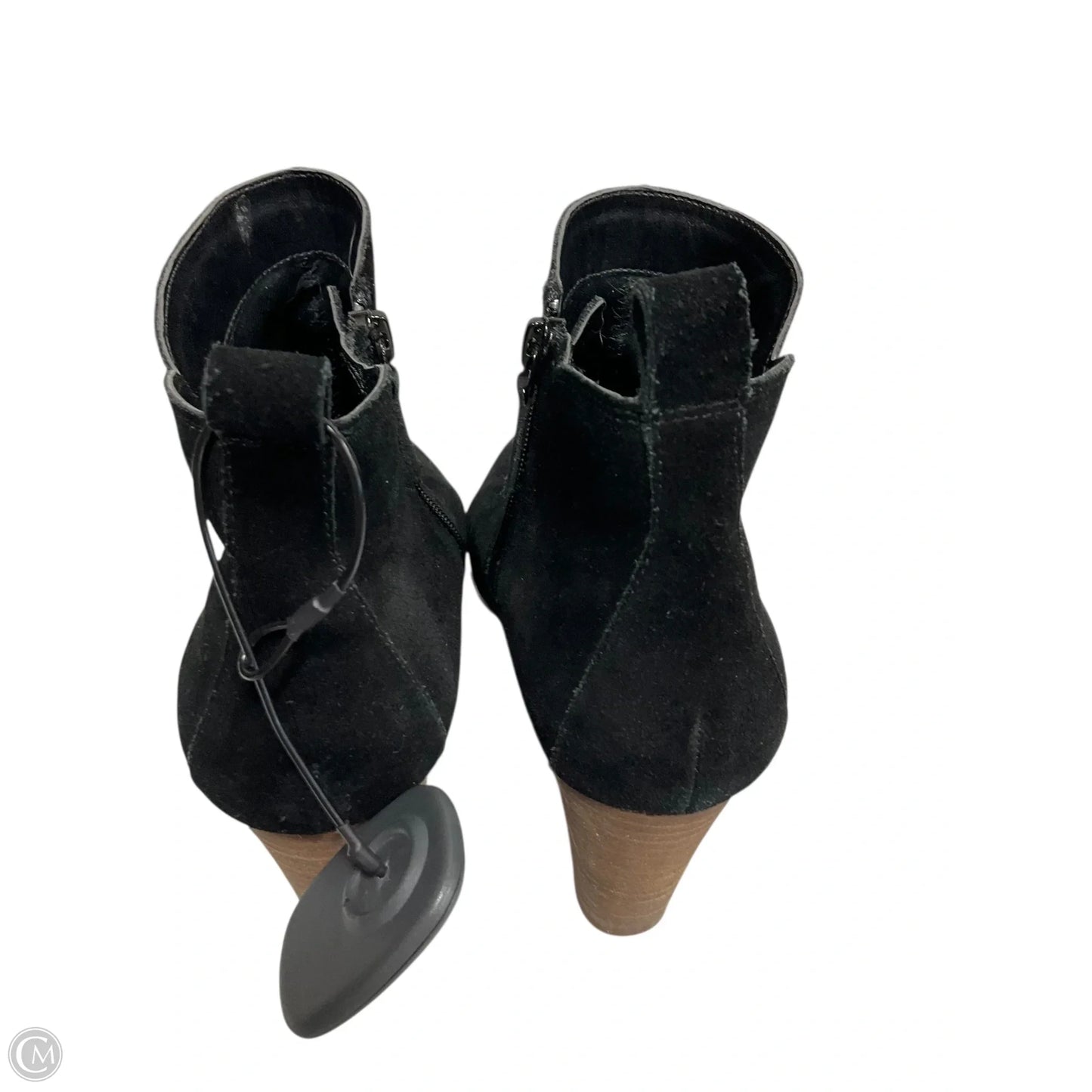 Boots Ankle Heels By Clothes Mentor In Black, Size: 9