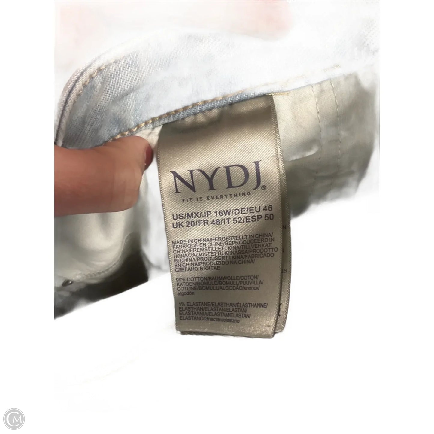 Jeans Wide Leg By Not Your Daughters Jeans In Blue, Size: 16