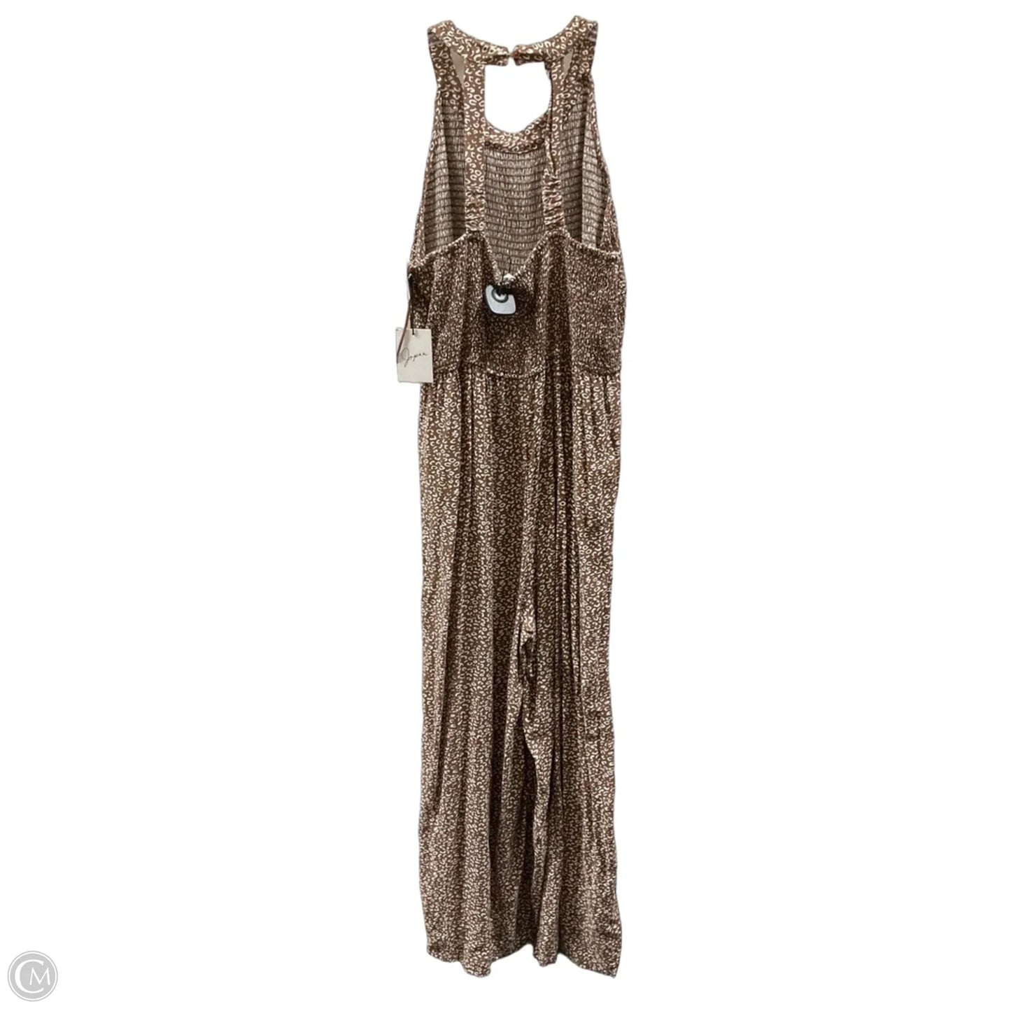 Jumpsuit By Japna In Brown & Cream, Size: Xl