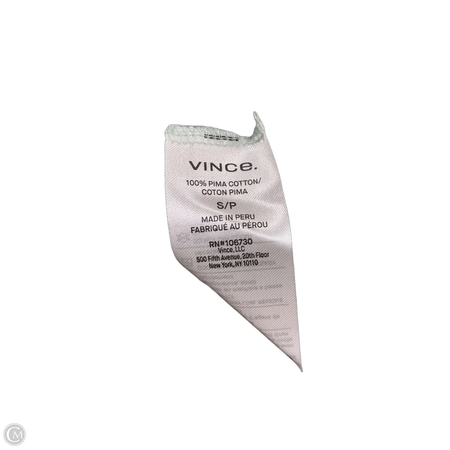 Top Long Sleeve By Vince In Aqua, Size: S