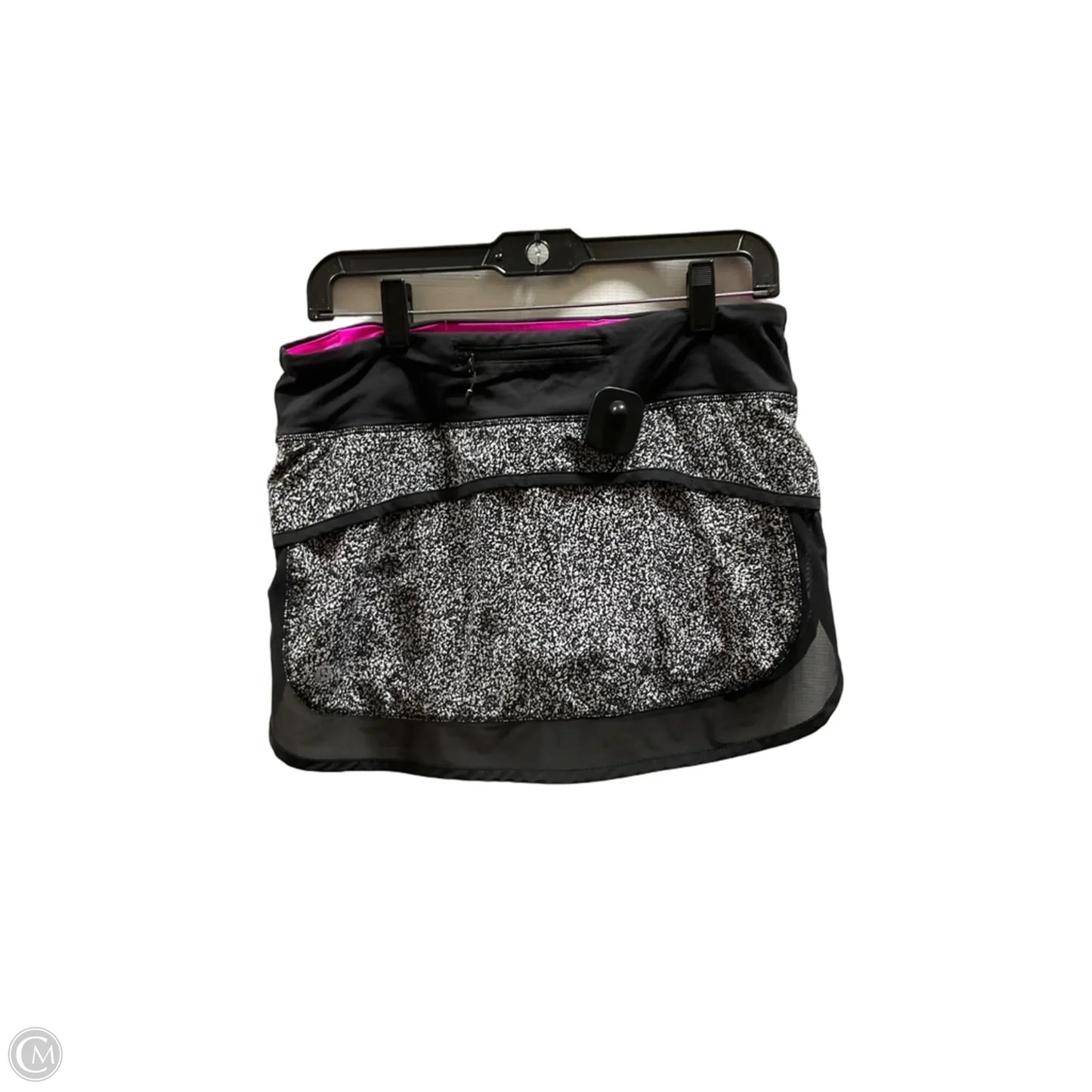Athletic Shorts By Lululemon In Black & White, Size: 8