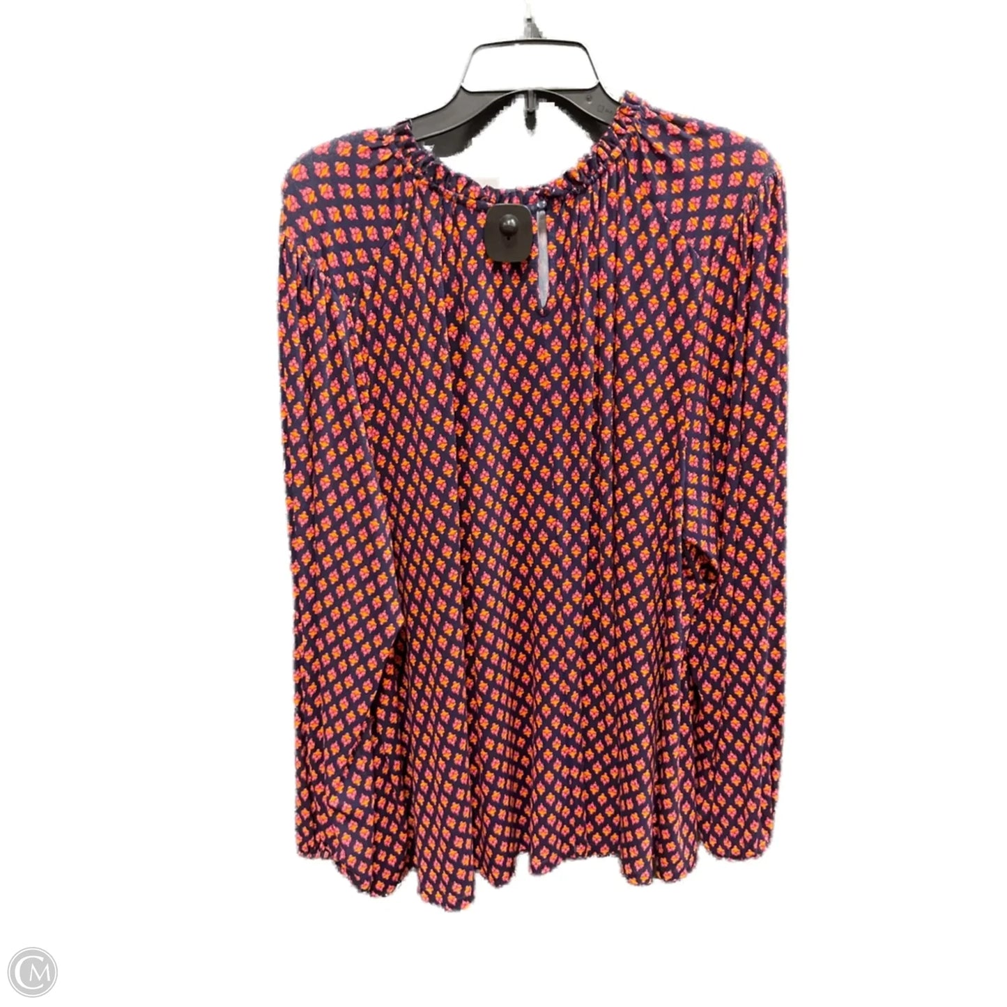 Top Long Sleeve By Lane Bryant In Orange & Pink, Size: 2x