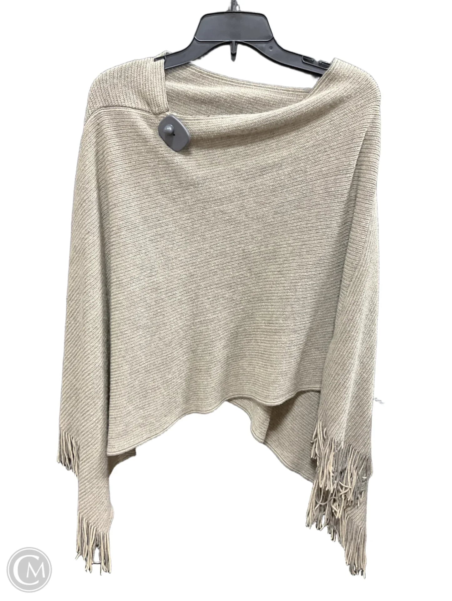 Poncho By Clothes Mentor In Tan, Size: 0