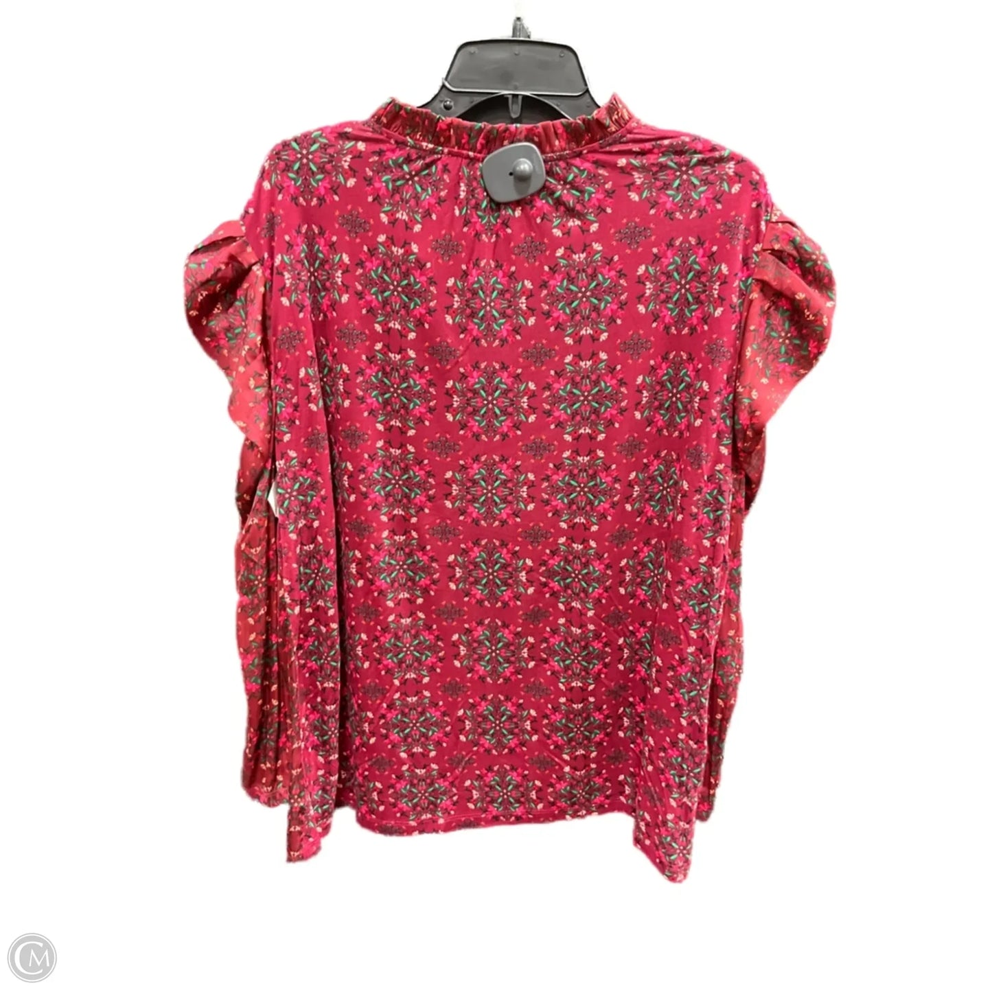 Top Long Sleeve By Loft In Red, Size: Xxl