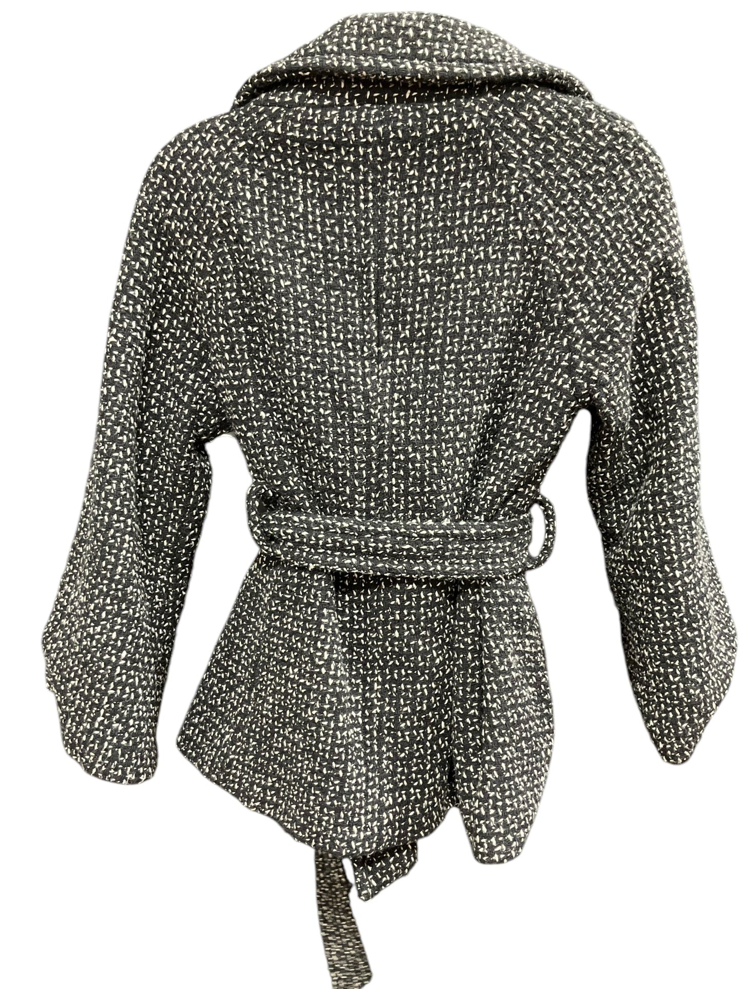 Coat Peacoat By White House Black Market In Black & White, Size: Xs