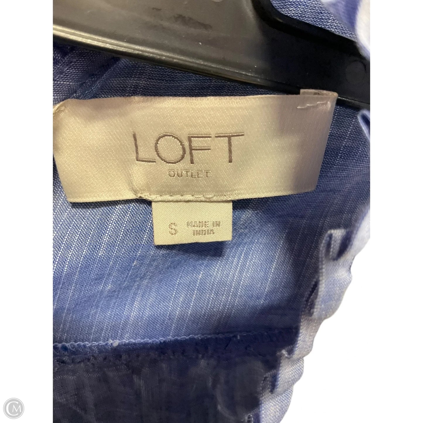 Top Long Sleeve By Loft In Blue, Size: S