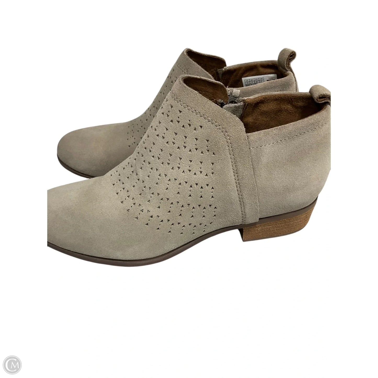 Boots Ankle Flats By Toms In Tan, Size: 10