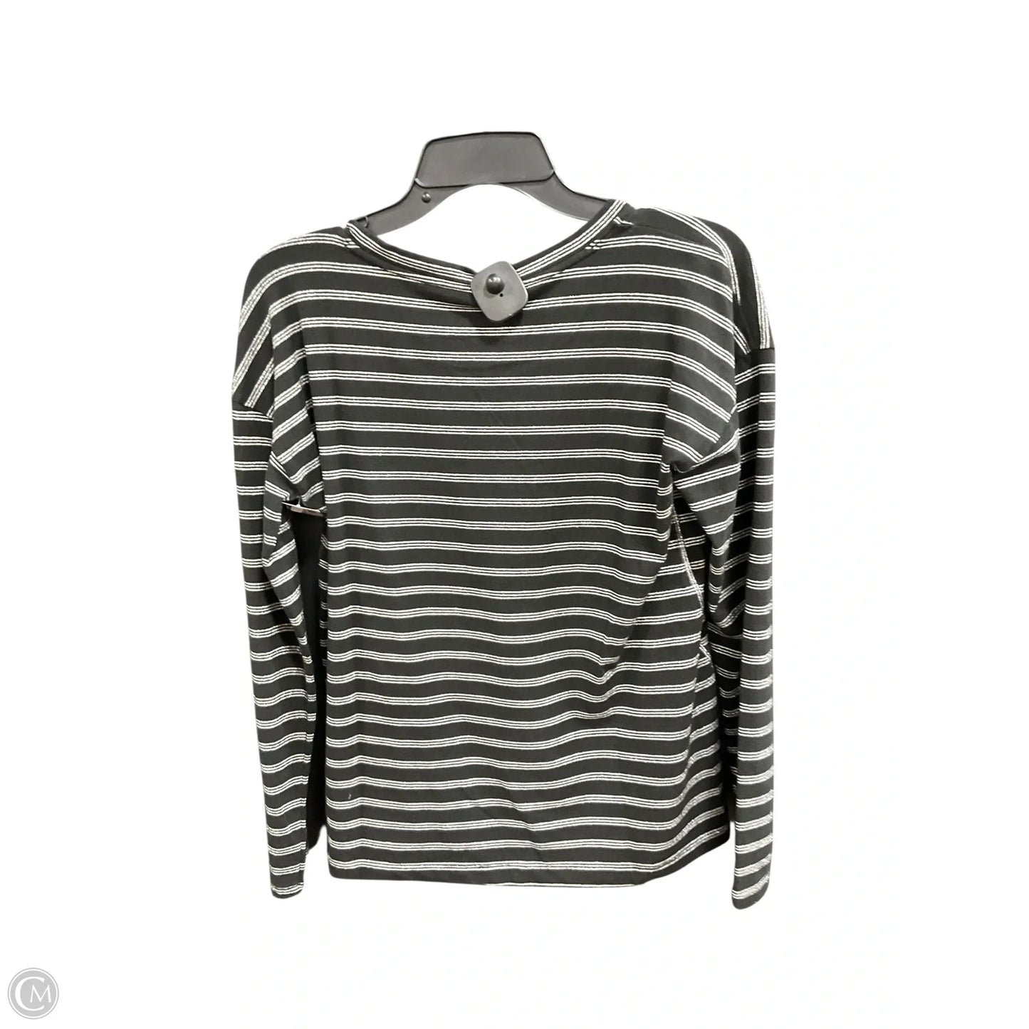 Athletic Top Long Sleeve Crewneck By Talbots In Striped Pattern, Size: S