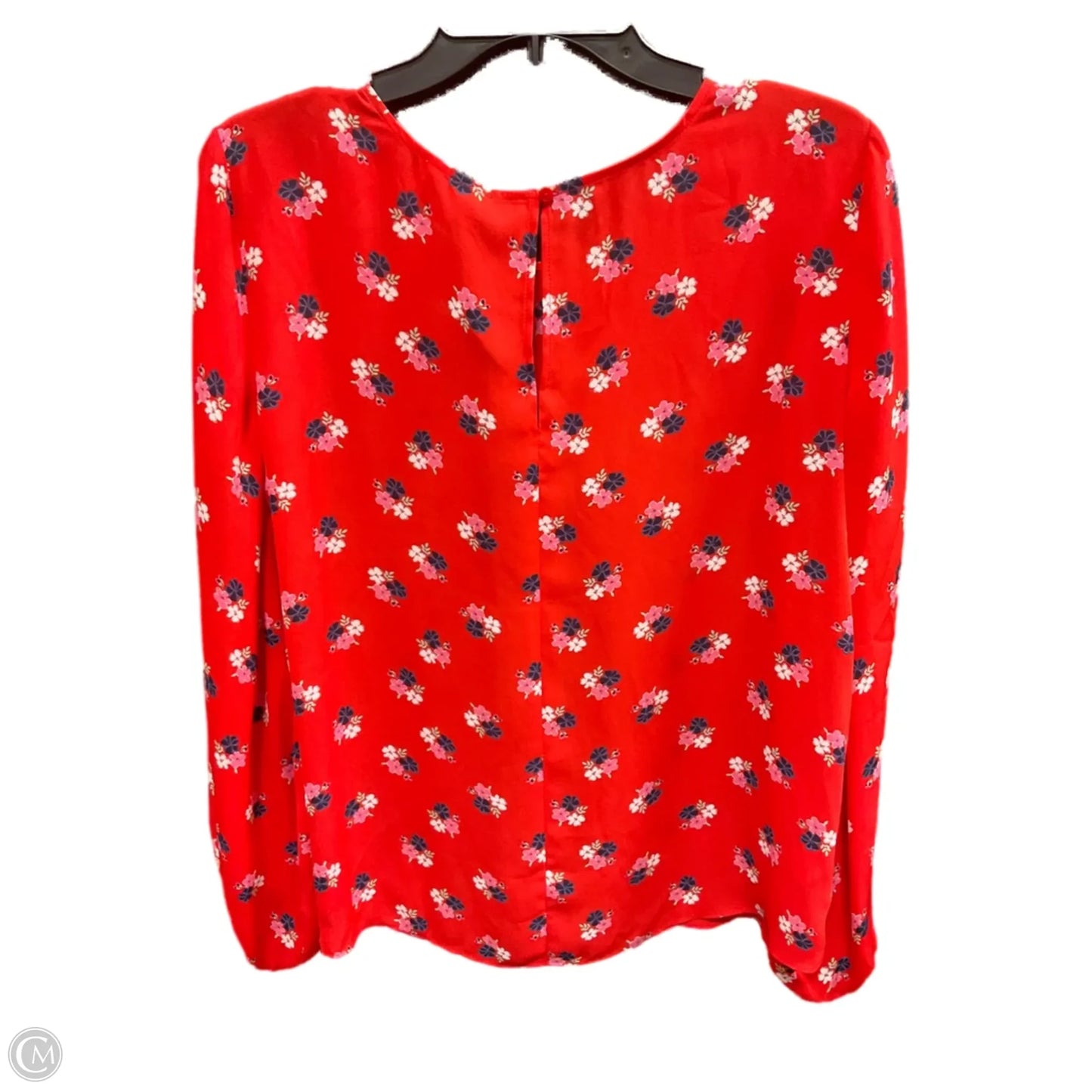 Top Long Sleeve By Loft In Red, Size: M