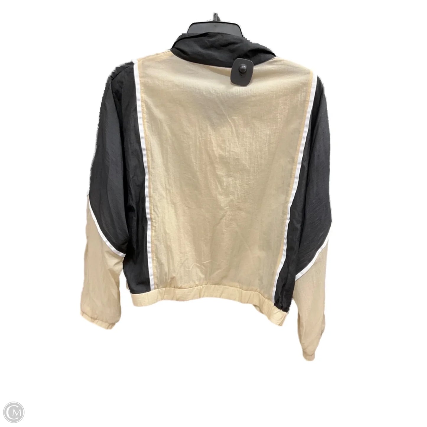 Athletic Jacket By Zyia In Black & Cream, Size: S