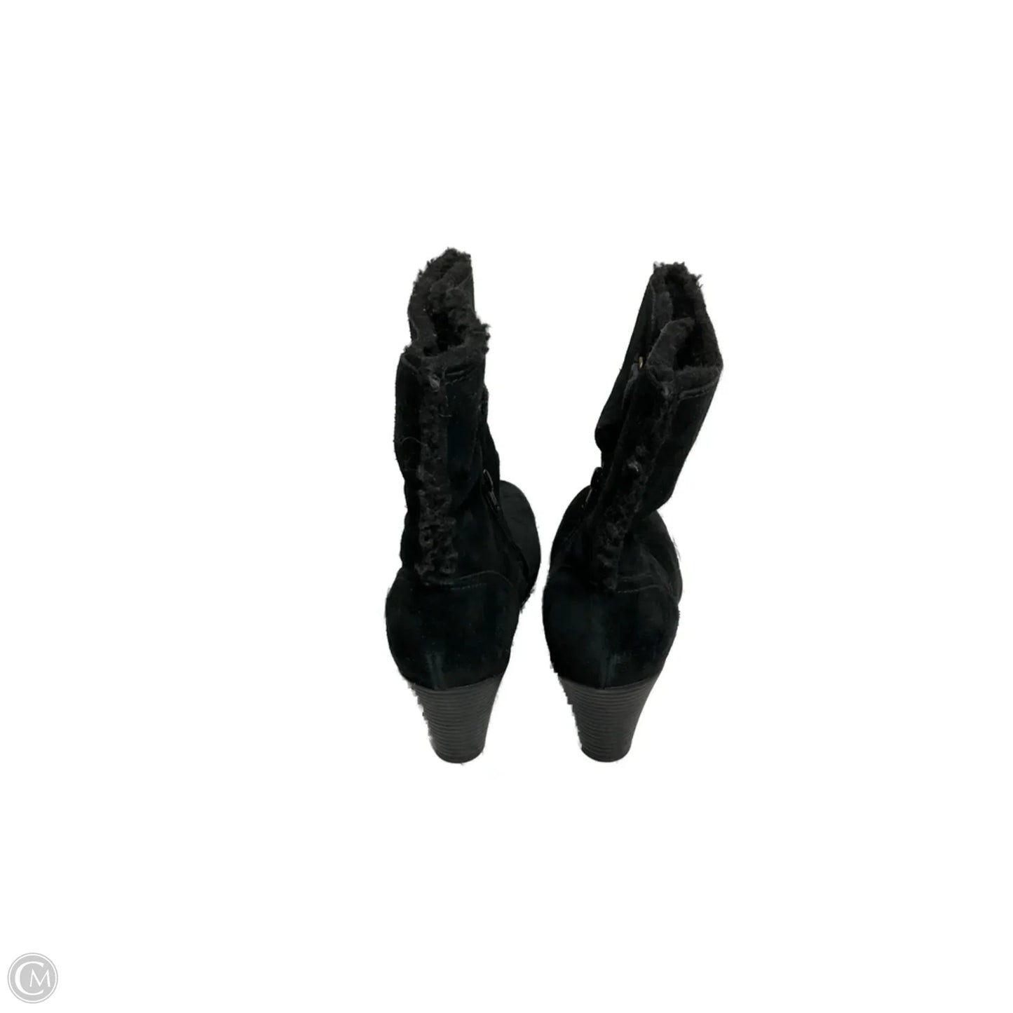 Boots Ankle Heels By Clarks In Black, Size: 7.5
