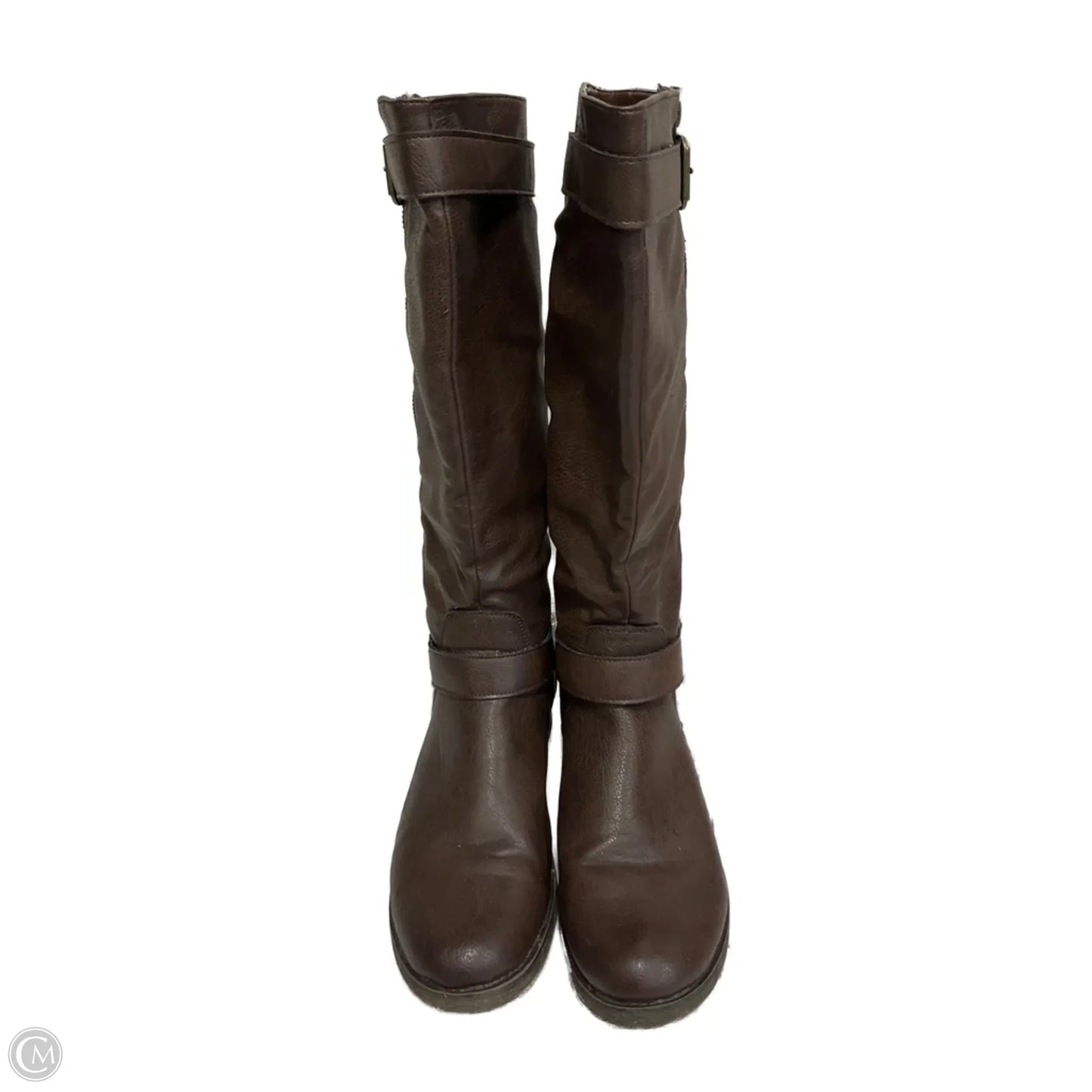 Boots Knee Flats By Nicole In Brown, Size: 8