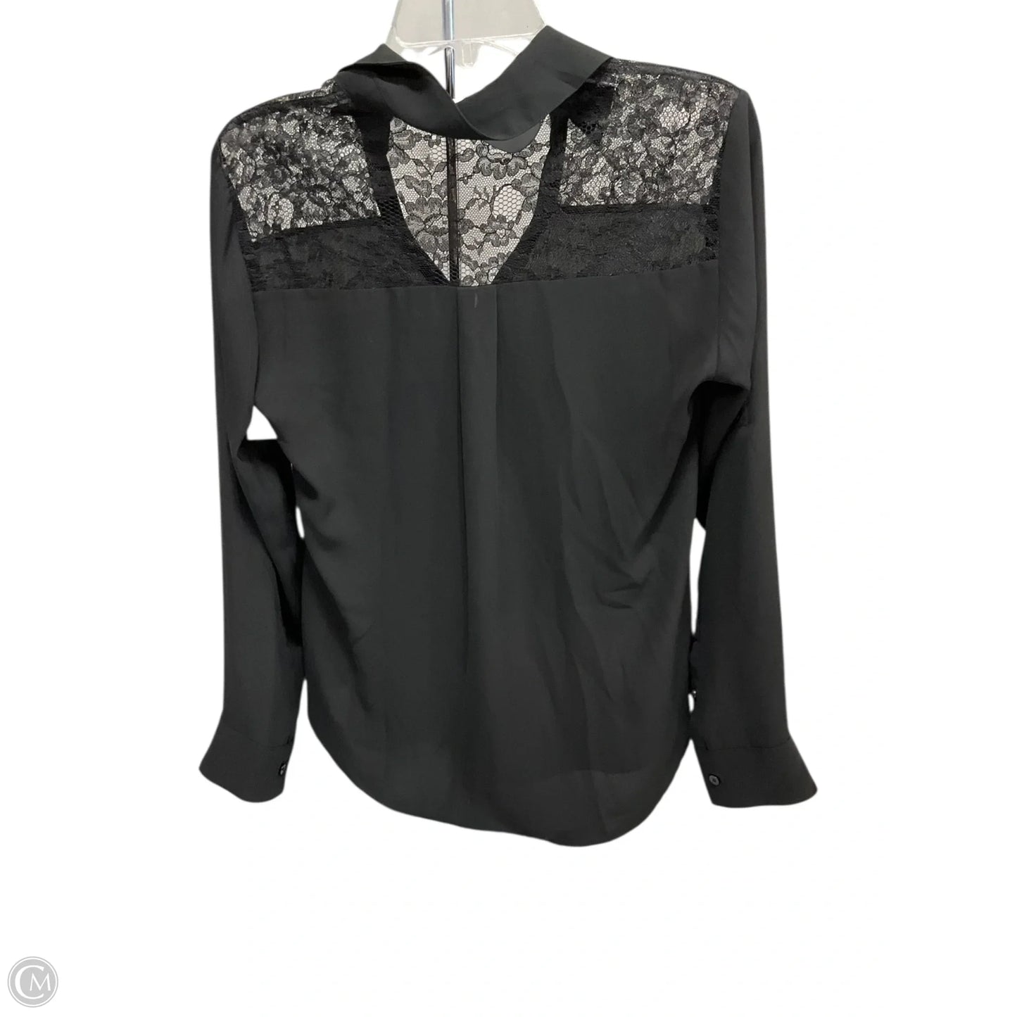 Blouse Long Sleeve By Express In Black, Size: S