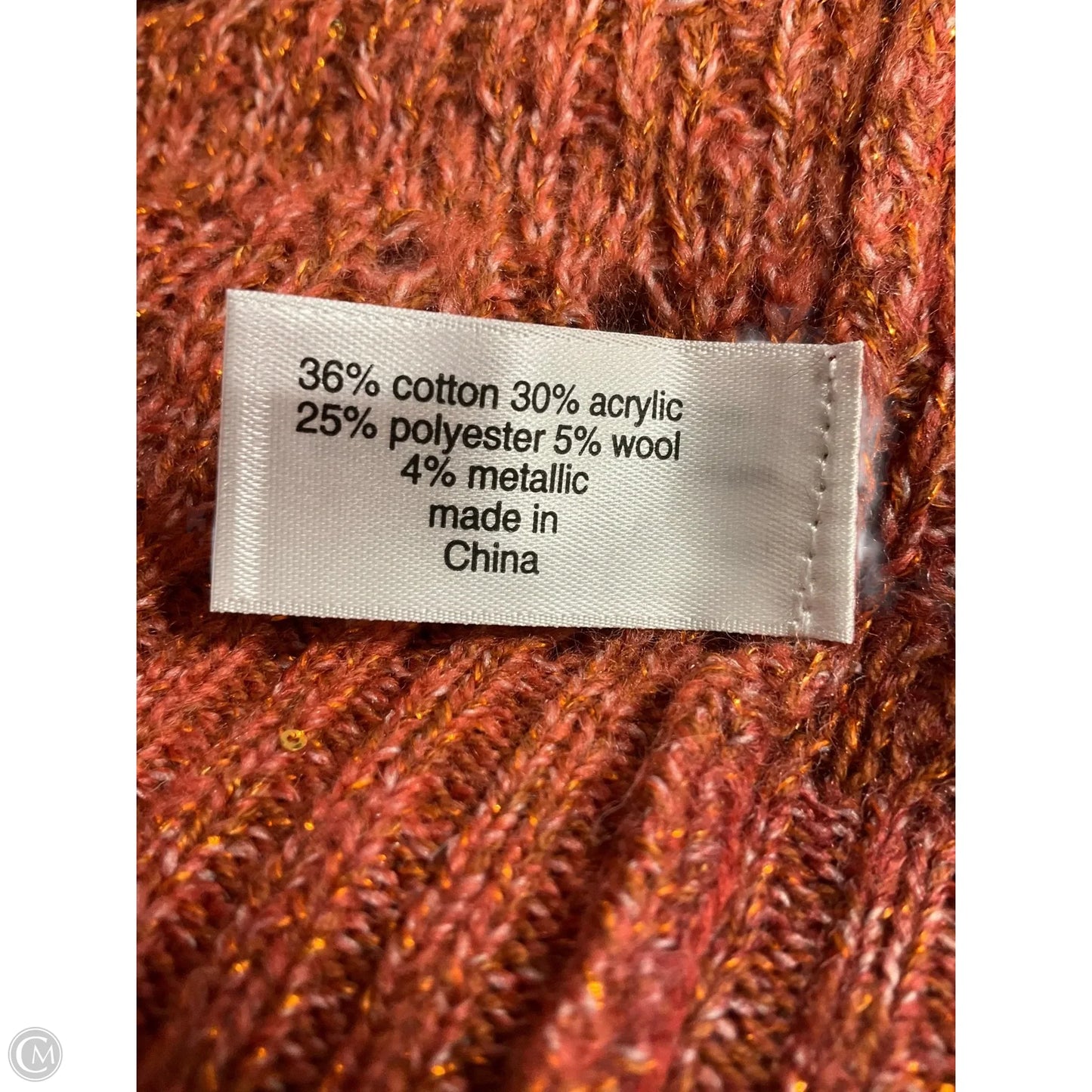 Sweater Cardigan By Lane Bryant In Orange, Size: Xxl