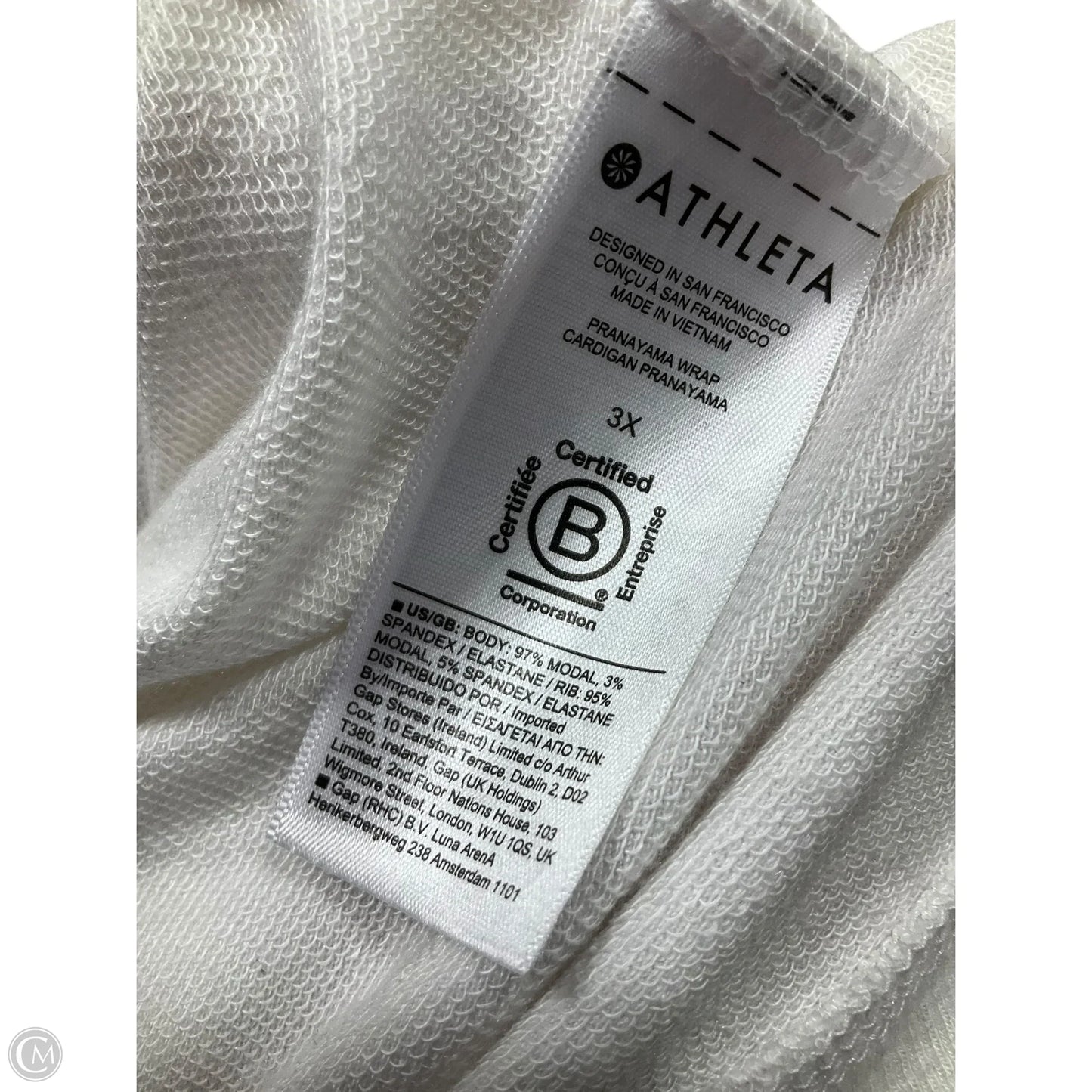 Cardigan By Athleta In Cream, Size: 3x
