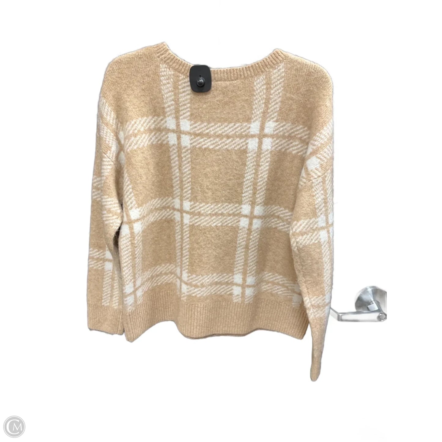 Sweater By Loft In Plaid Pattern, Size: M