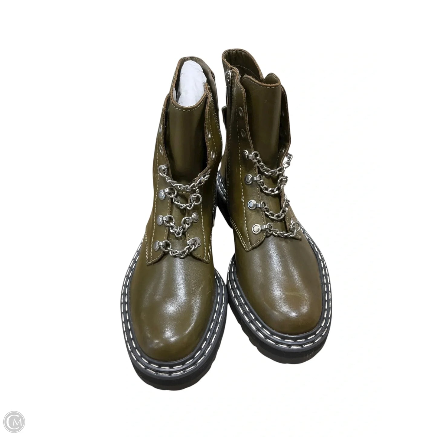 Boots Combat By Vince Camuto In Green, Size: 6.5