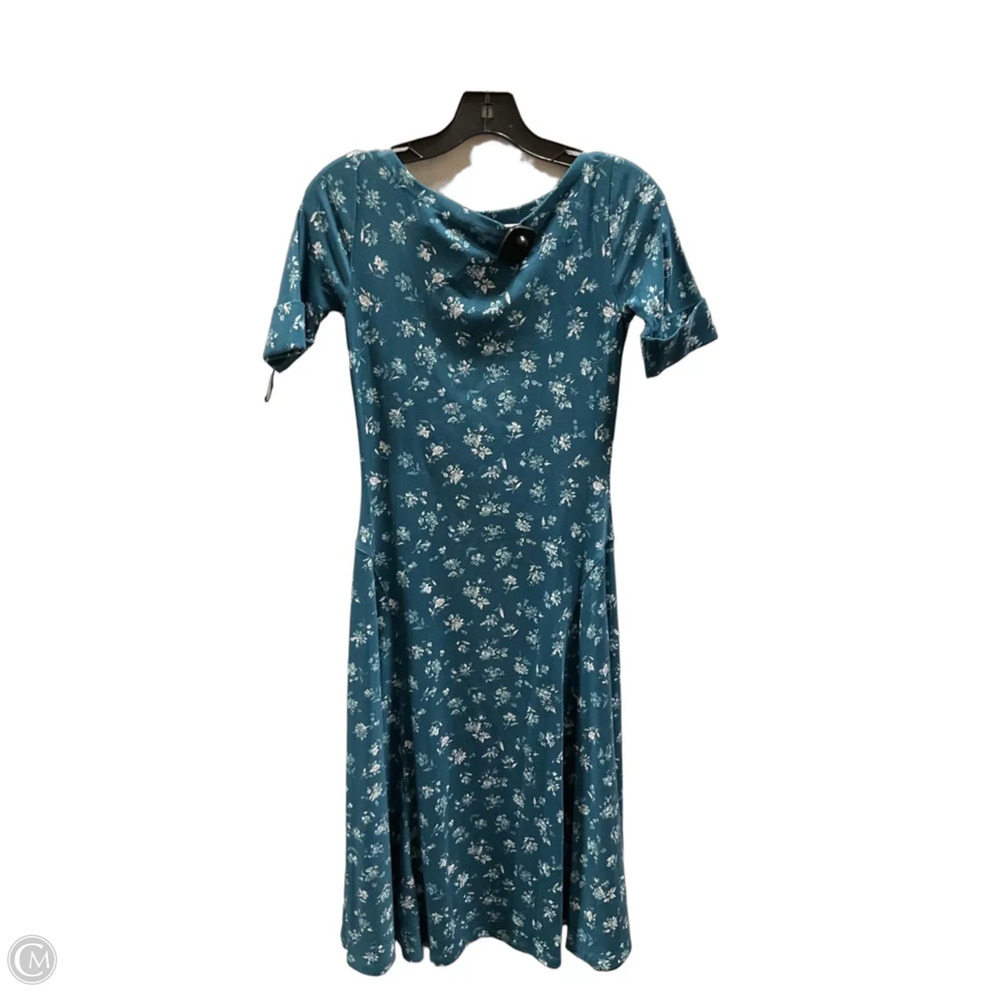 Dress Casual Midi By Ralph Lauren In Teal, Size: Xs