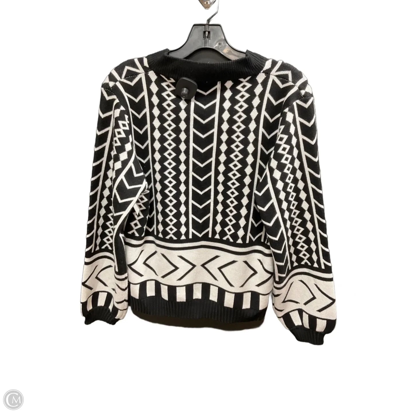 Cardigan By Cmc In Black & White, Size: L