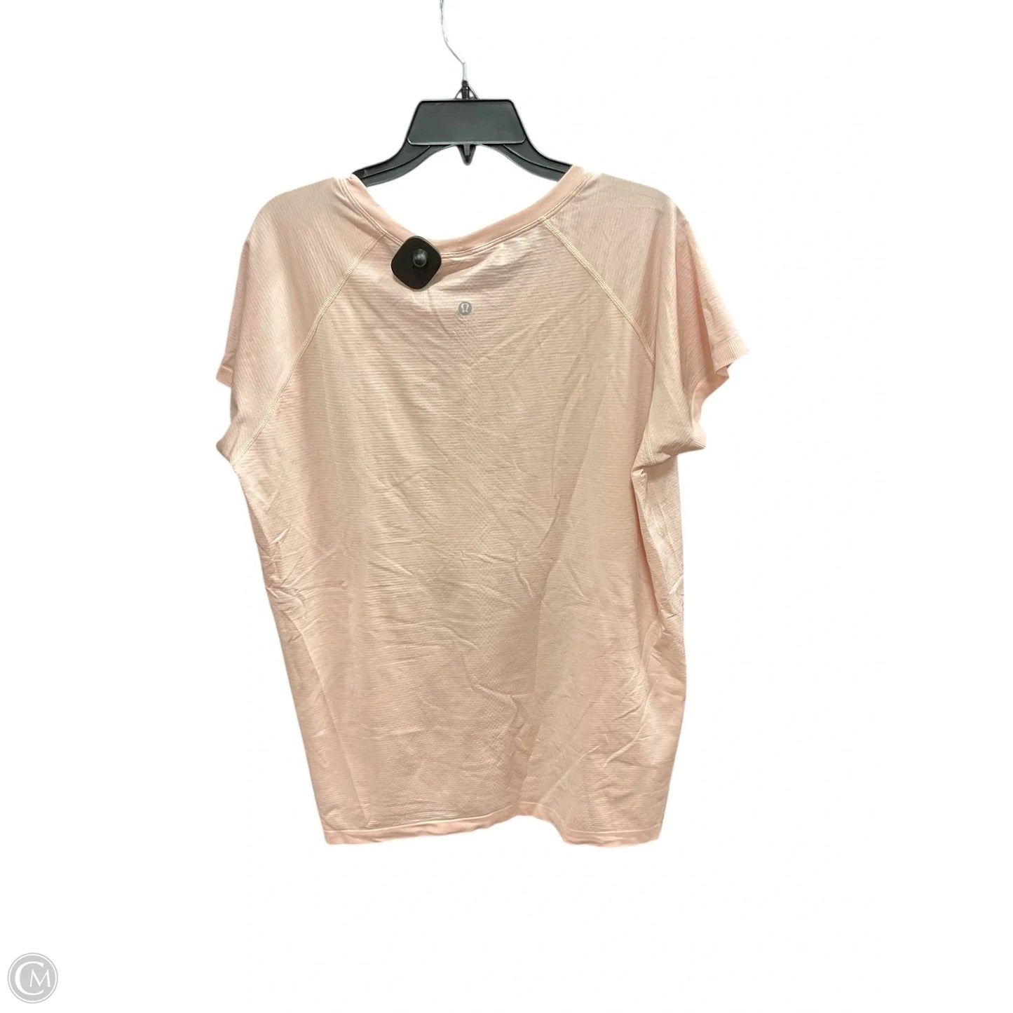 Athletic Top Short Sleeve By Lululemon In Pink, Size: 20