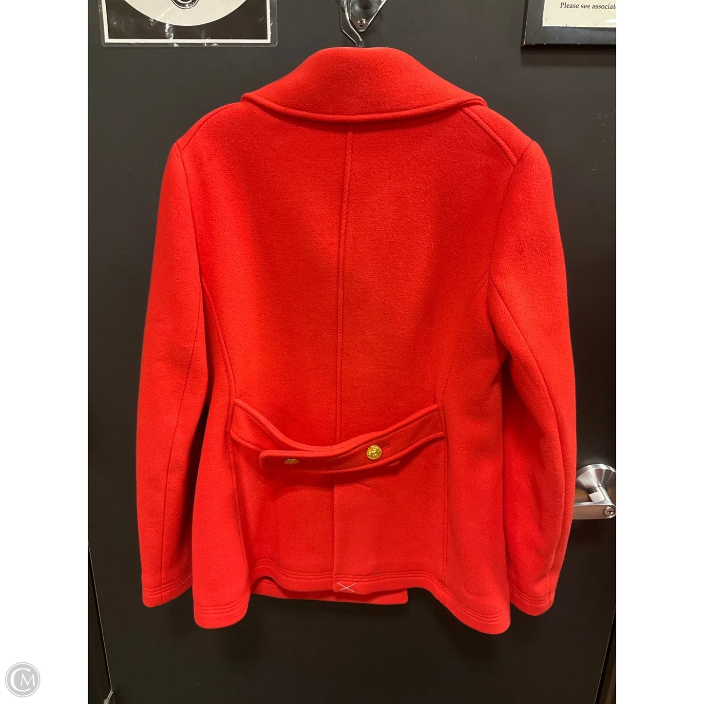 Coat Faux Fur & Sherpa By J. Crew In Orange, Size: 14