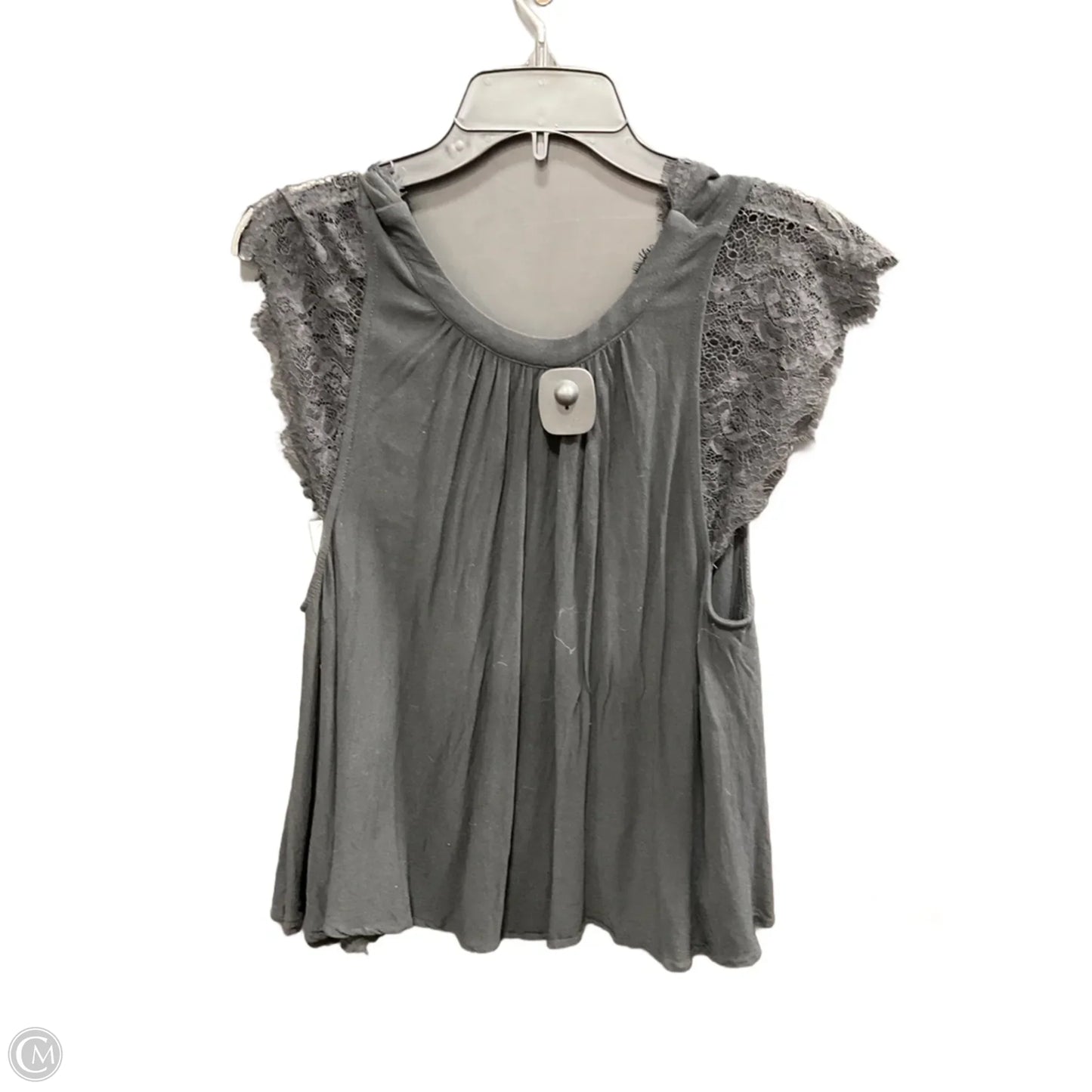 Top Short Sleeve By Free People In Black, Size: Sp