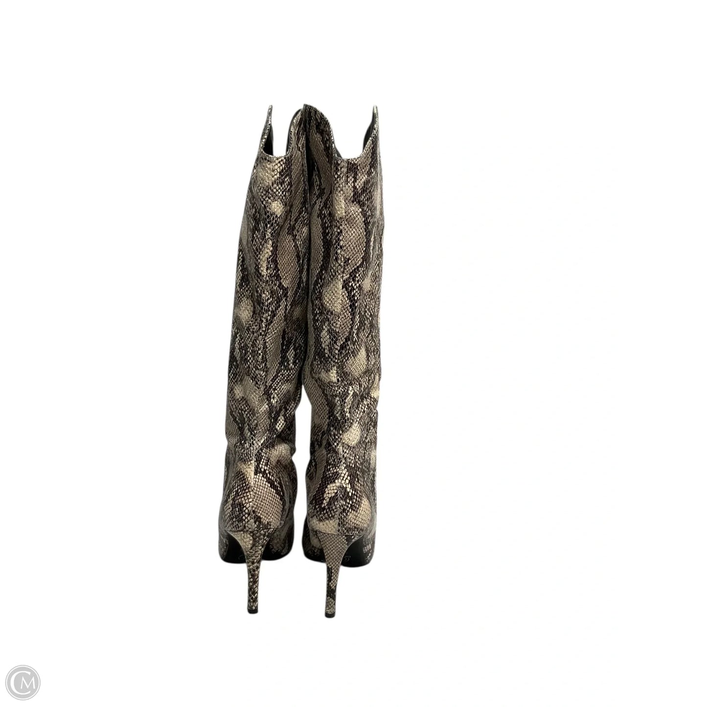 Boots Mid-calf Heels By Chinese Laundry In Animal Print, Size: 8