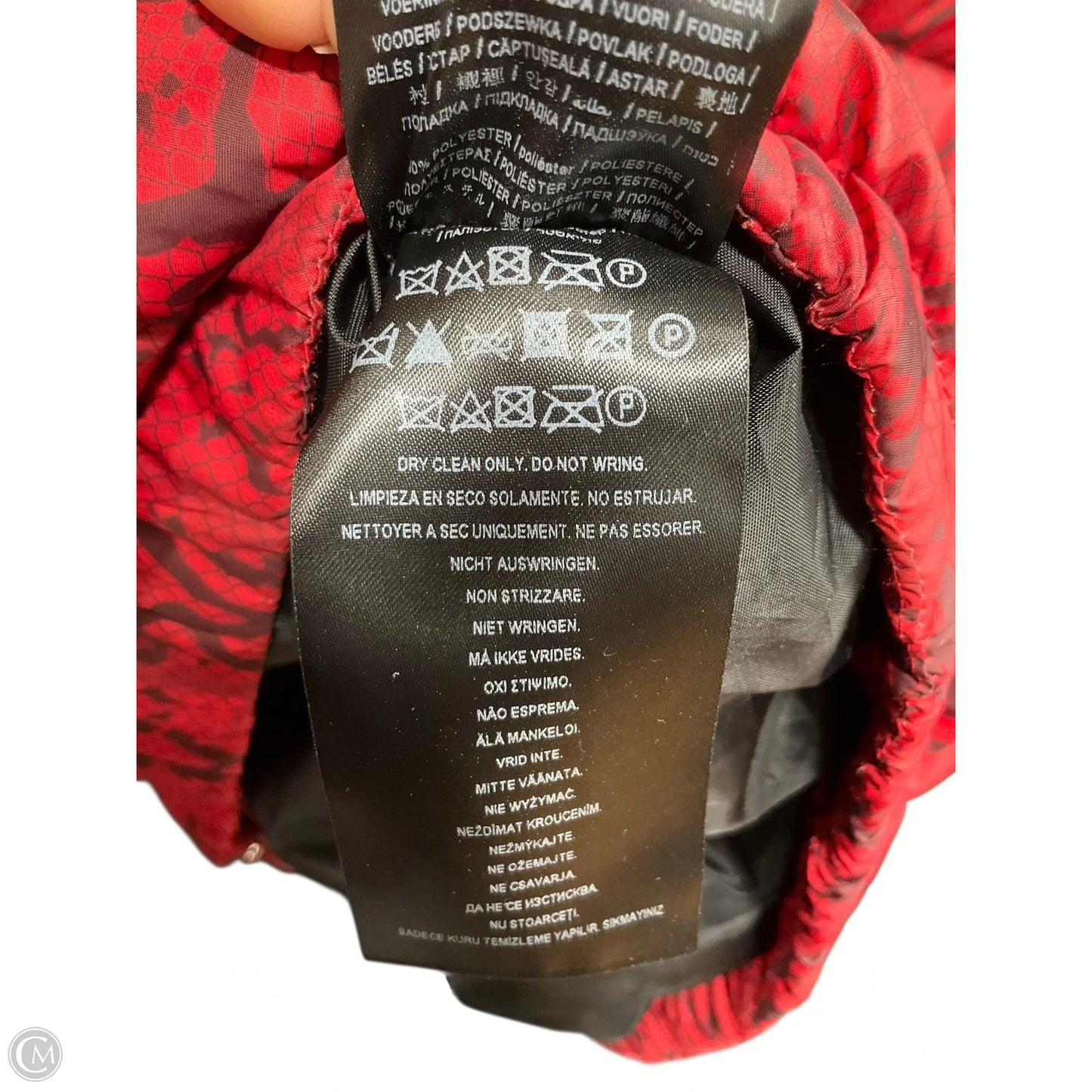 Coat Puffer & Quilted By Guess In Red, Size: L