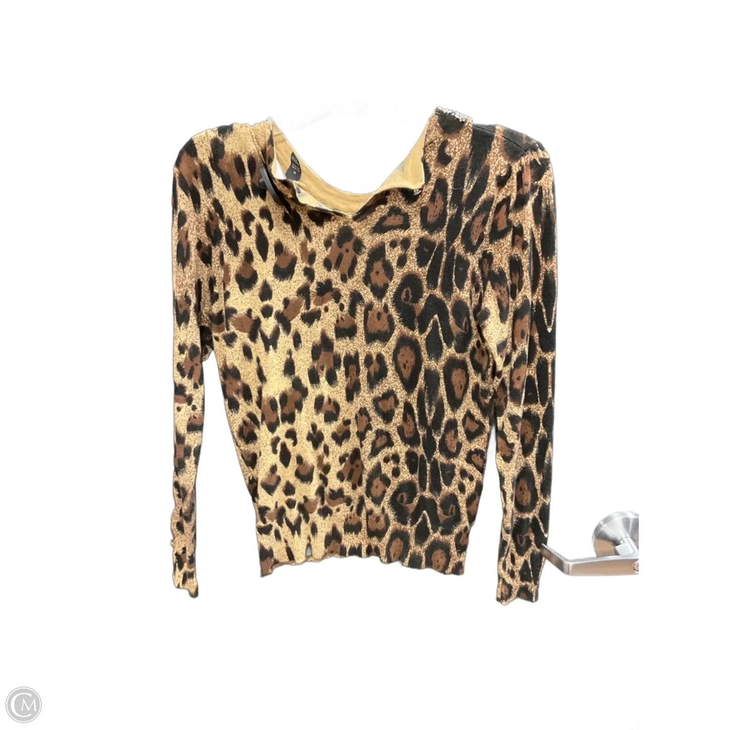 Top 3/4 Sleeve By Inc In Animal Print, Size: M