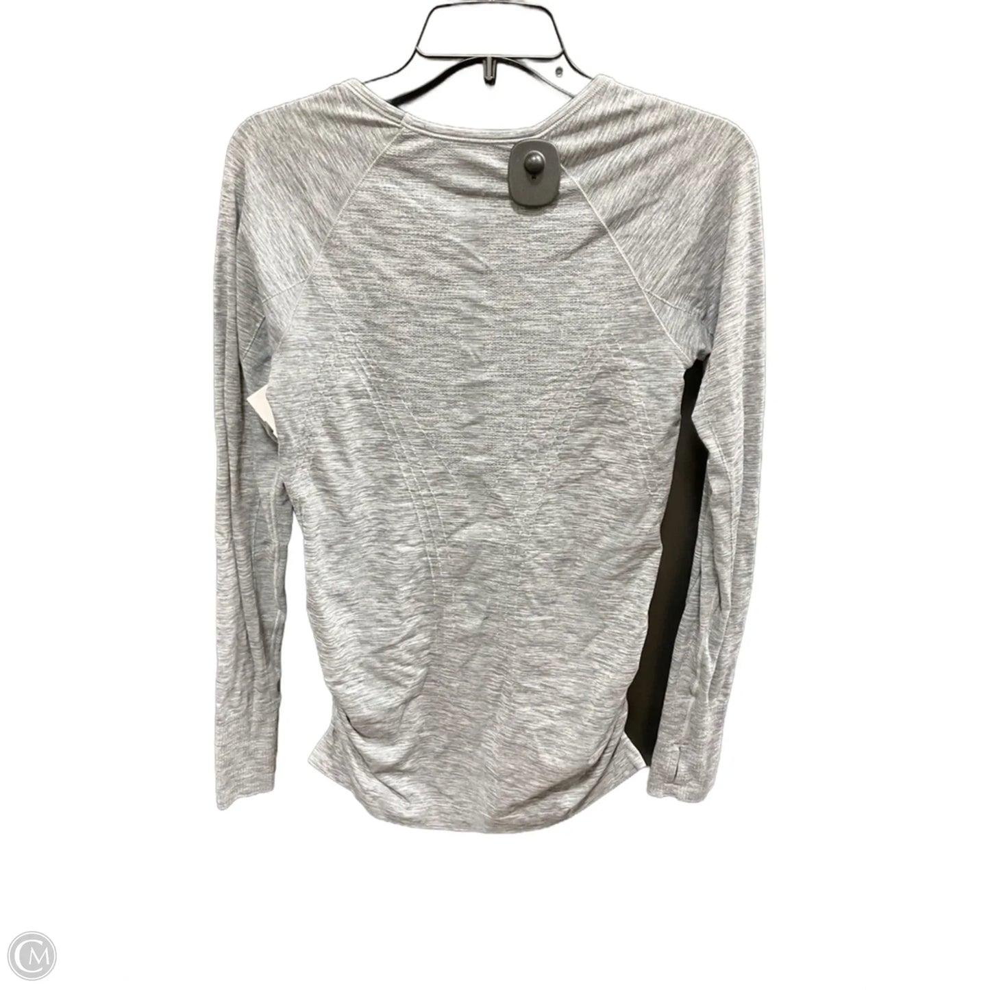 Athletic Top Long Sleeve Crewneck By Athleta In Grey, Size: M