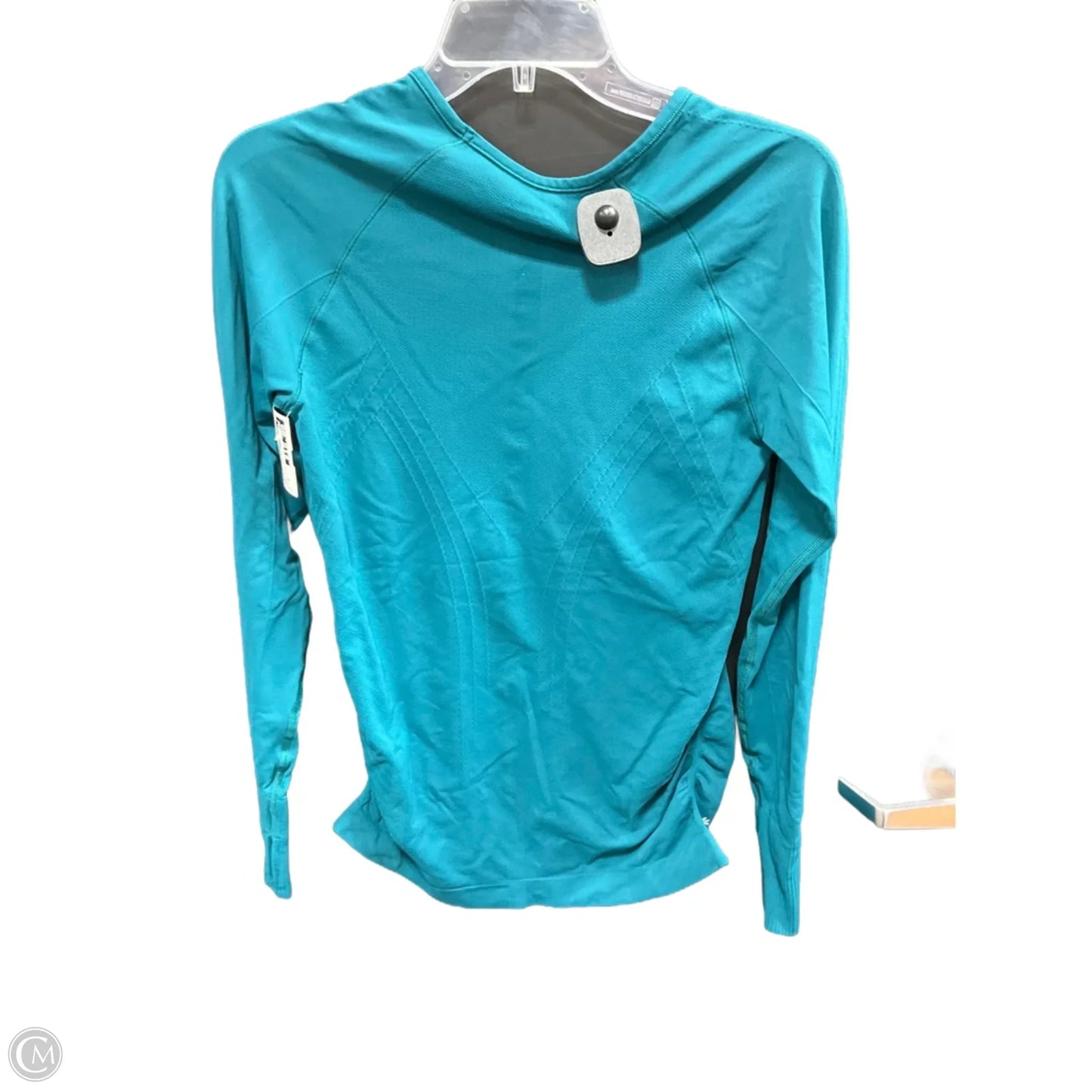 Athletic Top Long Sleeve Crewneck By Athleta In Teal, Size: M