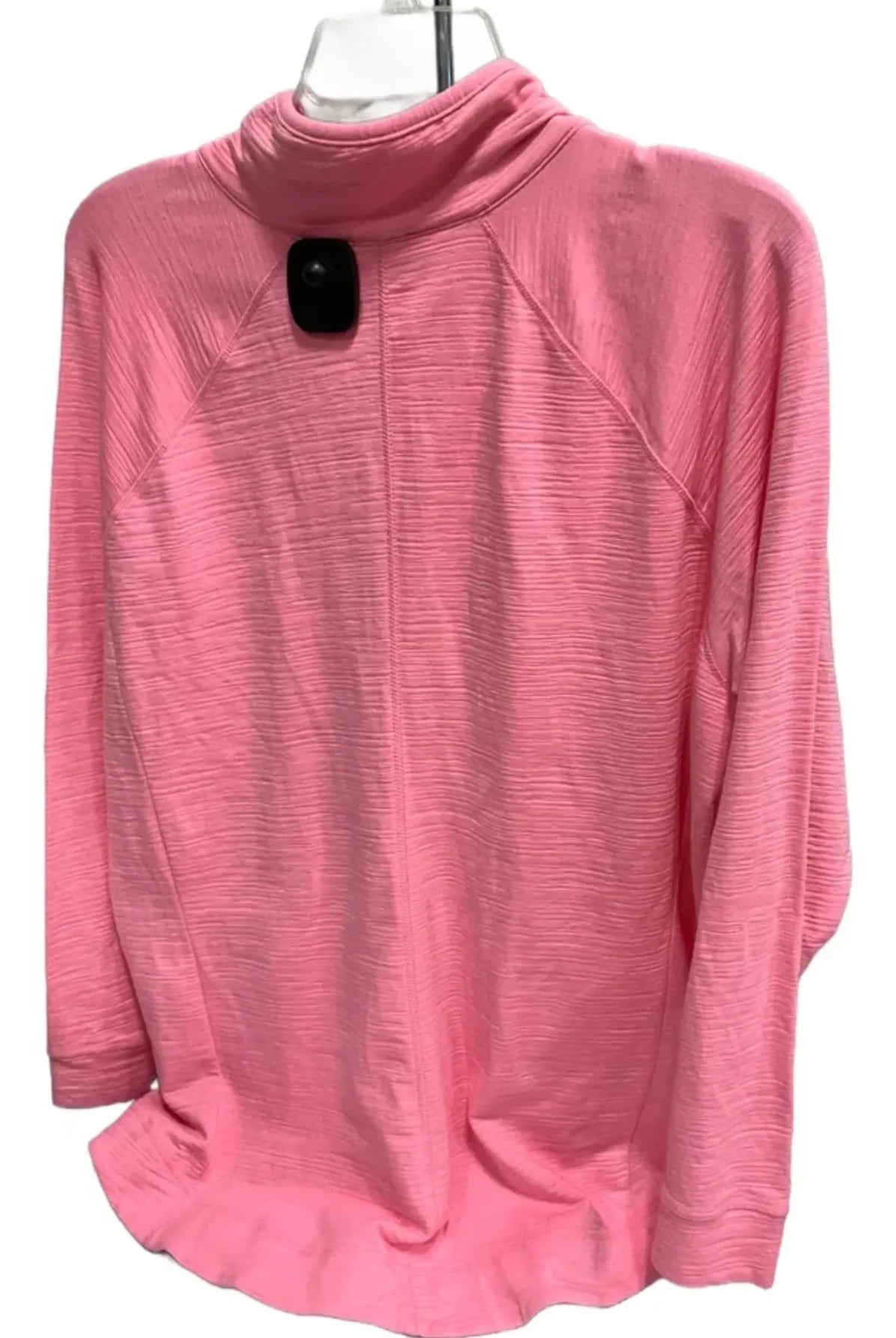 Athletic Top Long Sleeve Collar By Talbots In Pink, Size: 1x