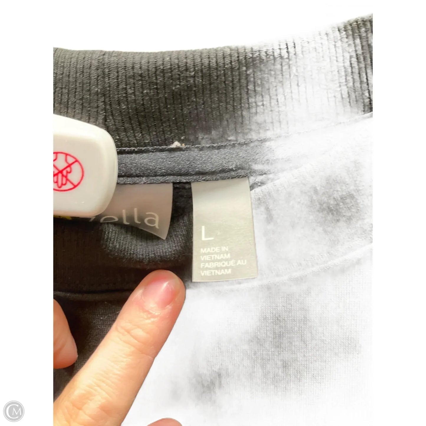 Athletic Sweatshirt Crewneck By Zella In Black, Size: L